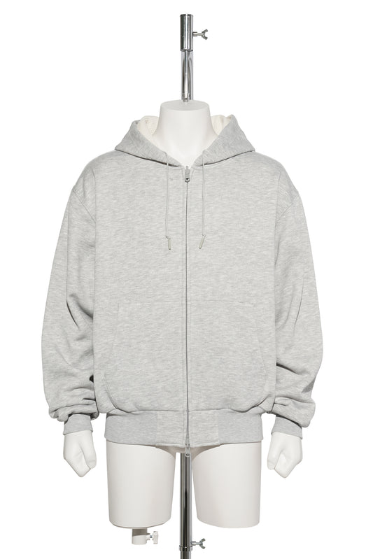 TECH SWEAT DOUBLE FACE PARKA / HEATHER GRAY