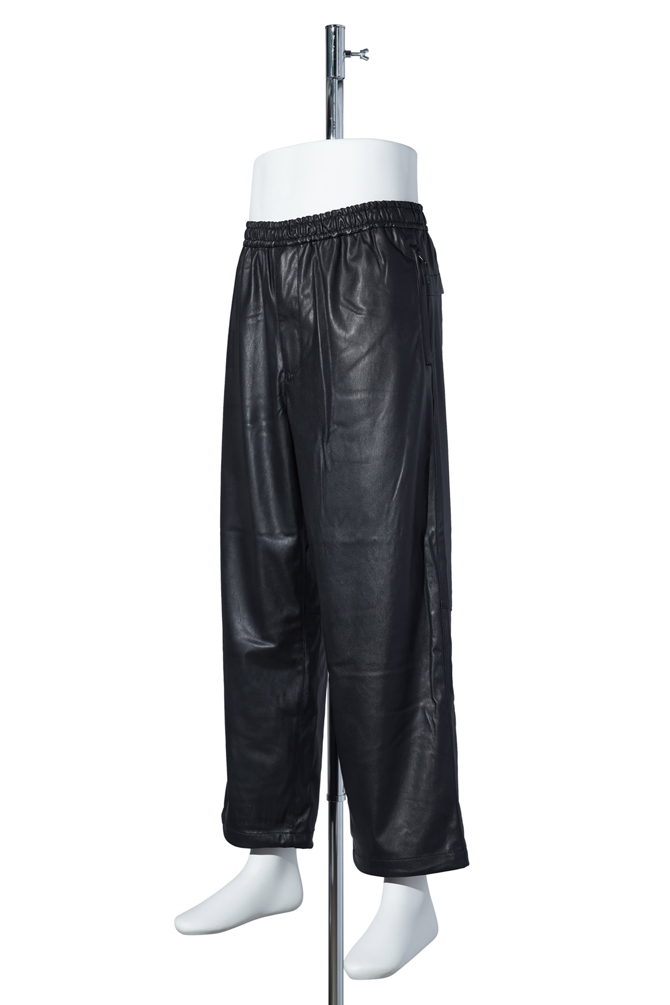 TECH SYNTHETIC SKIN WINDBREAKER PANTS / BLACK