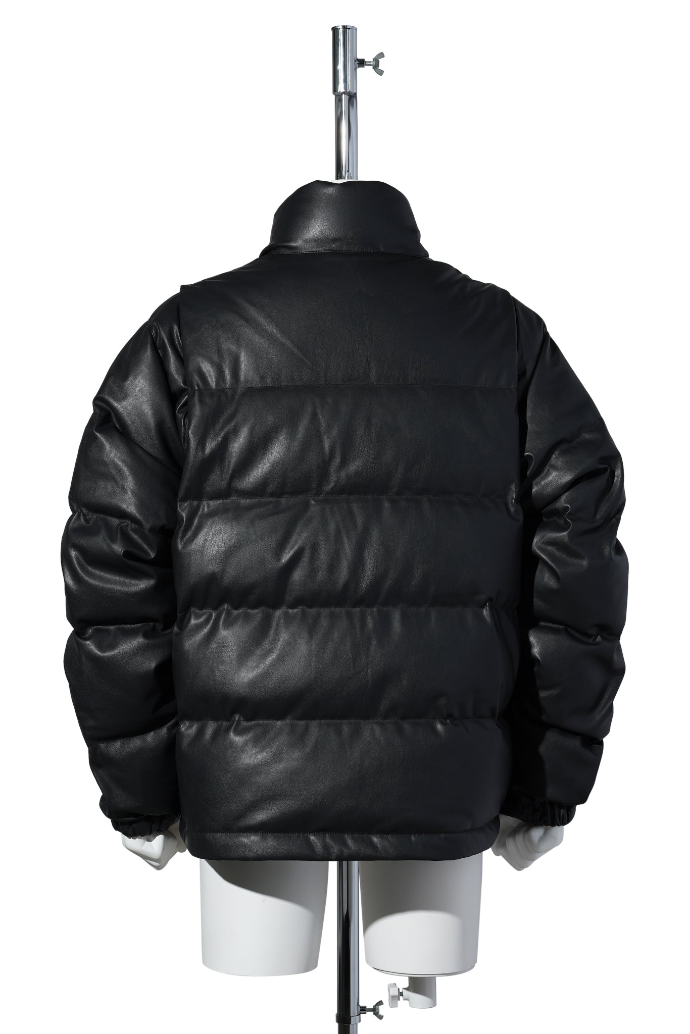 TECH 2WAY SYNTHETIC SKIN DOWN JACKET / BLACK