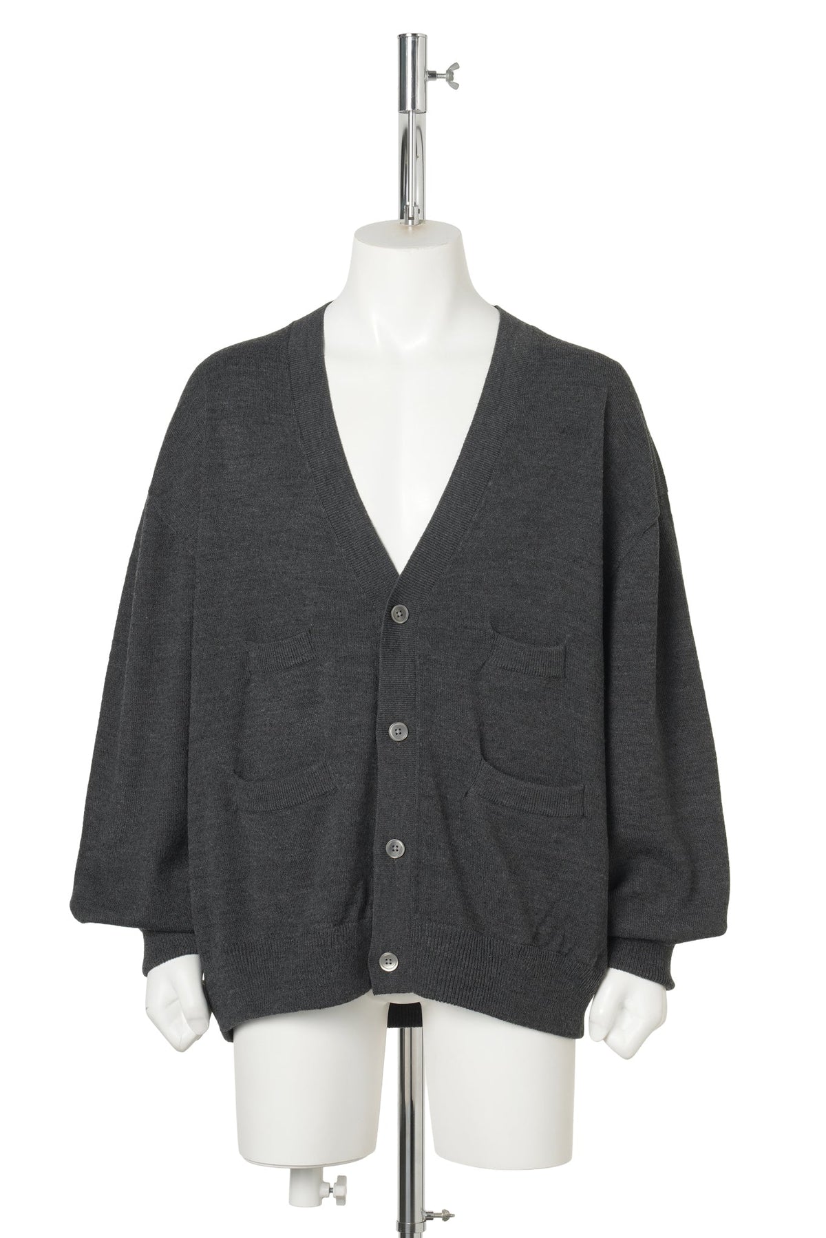 TECH KNIT CARDIGAN BREWED PROTEIN / CHARCOAL