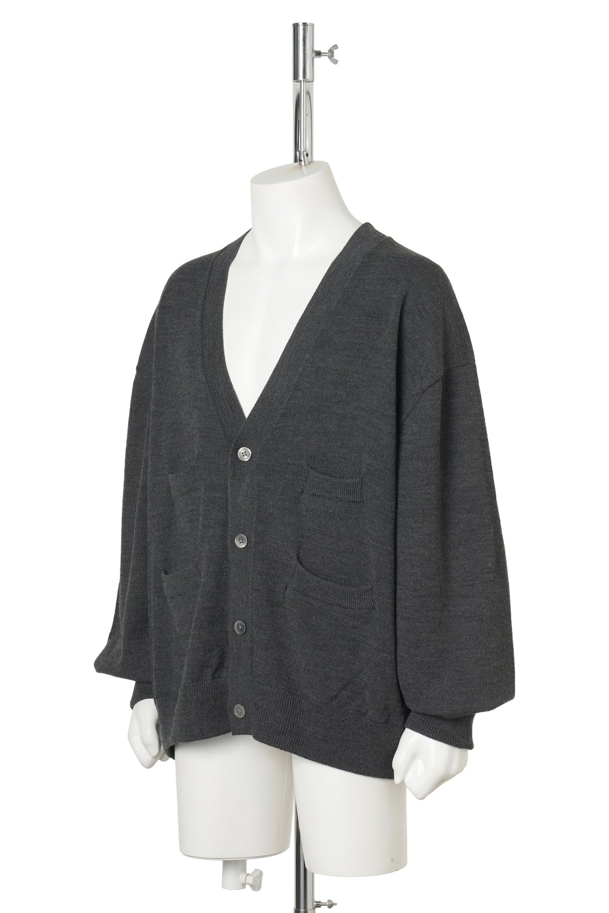 TECH KNIT CARDIGAN BREWED PROTEIN / CHARCOAL