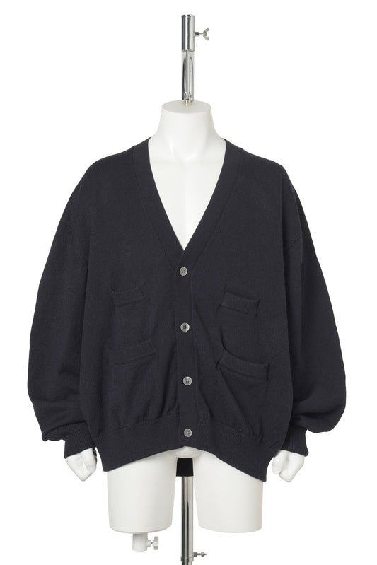 TECH KNIT CARDIGAN BREWED PROTEIN / NAVY