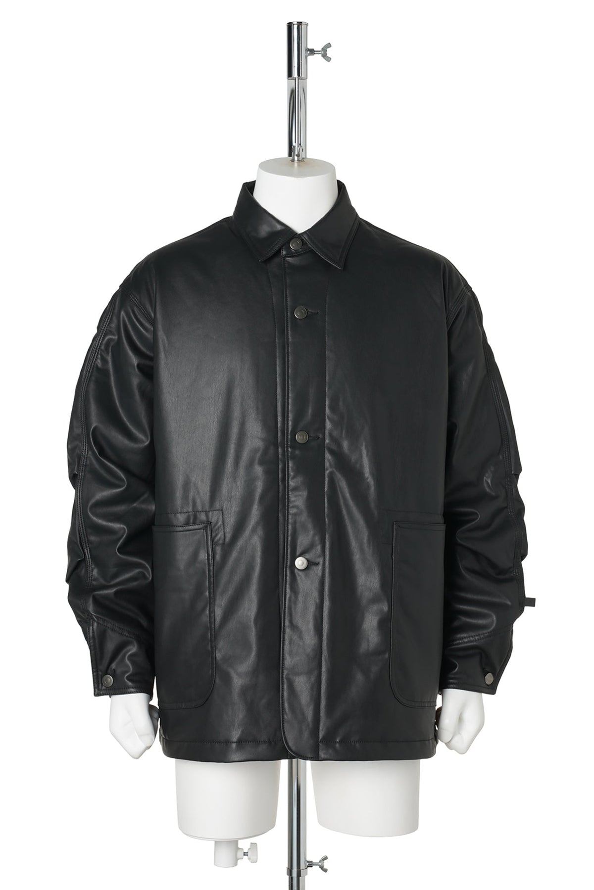 TECH SYNTHETIC SKIN CHORE JACKET / BLACK