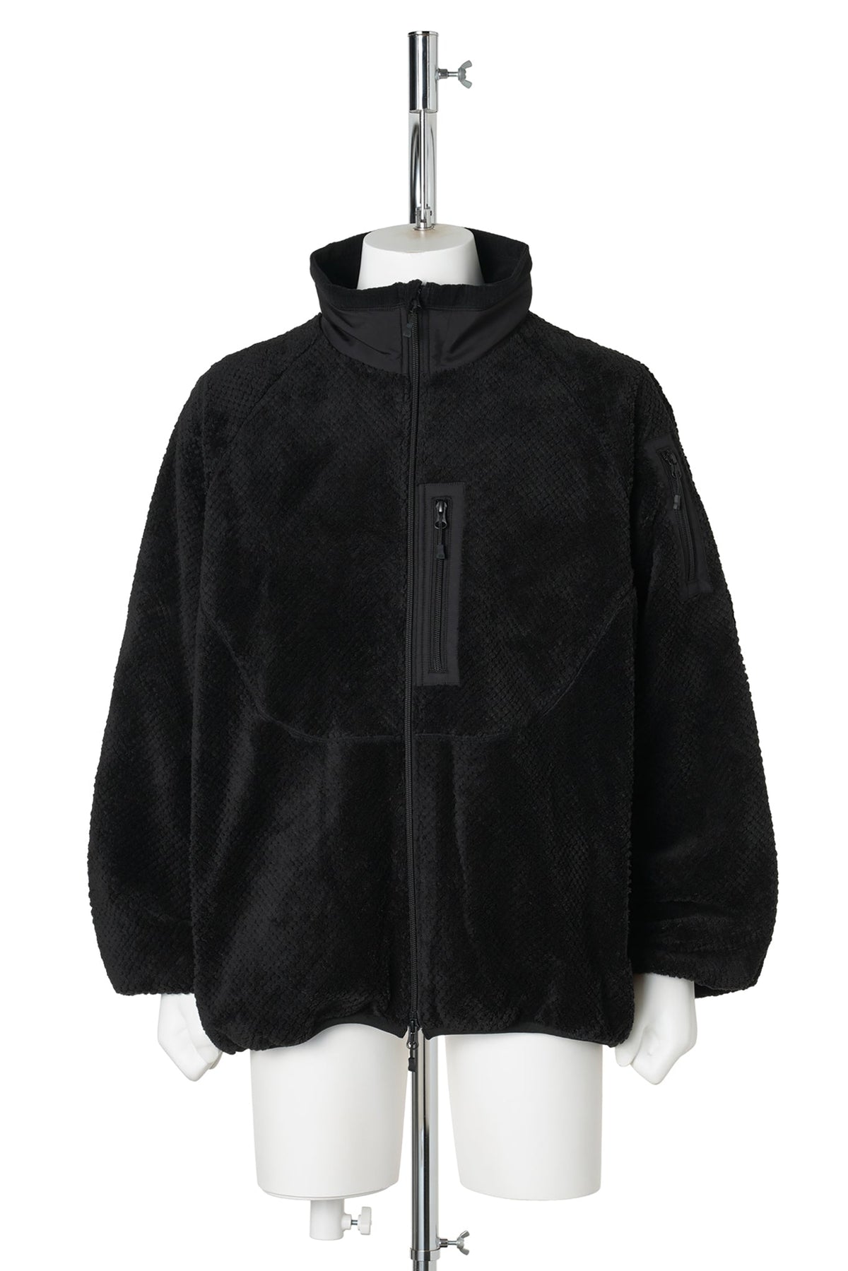 TECH MIL FLEECE JACKET / BLACK