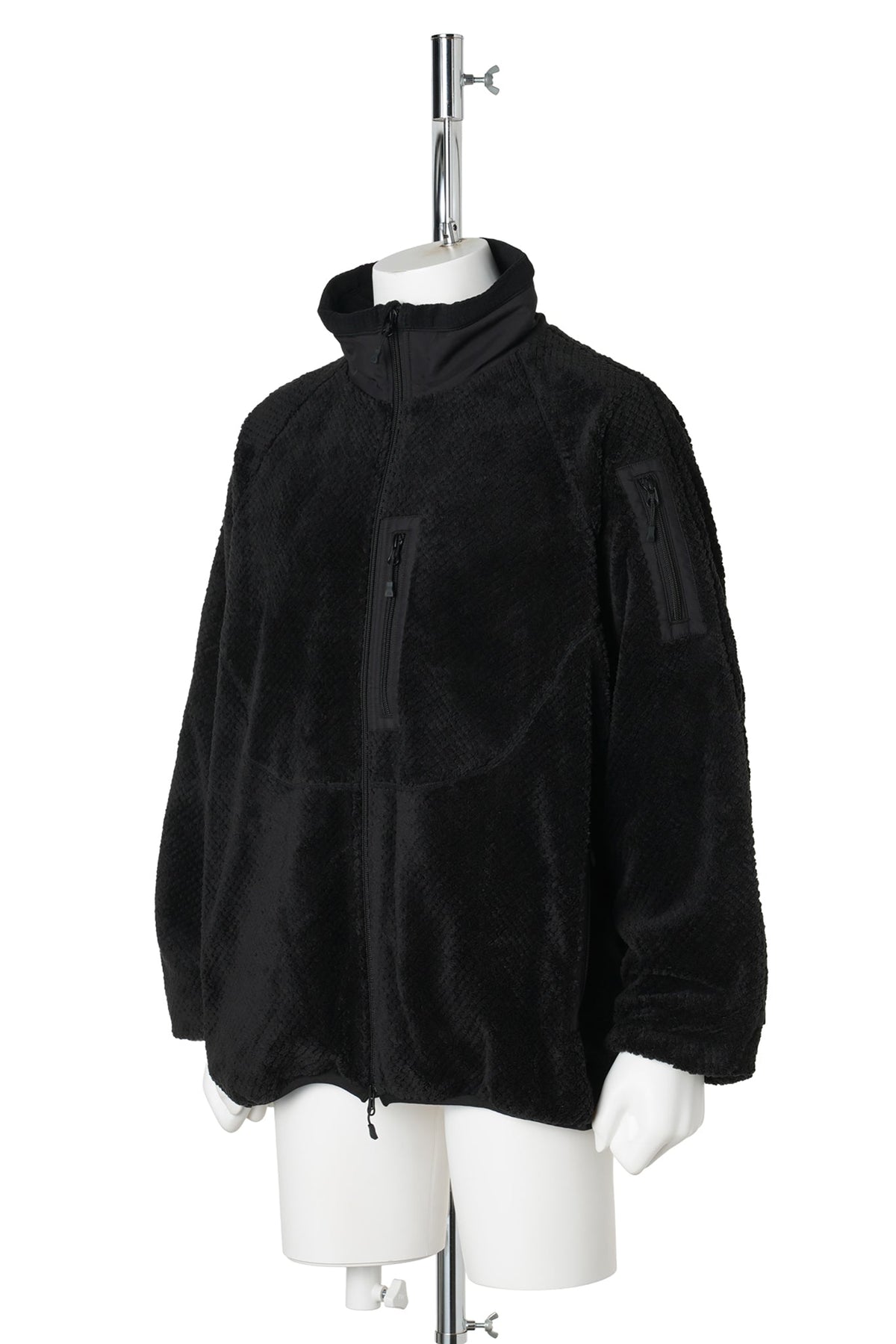 TECH MIL FLEECE JACKET / BLACK