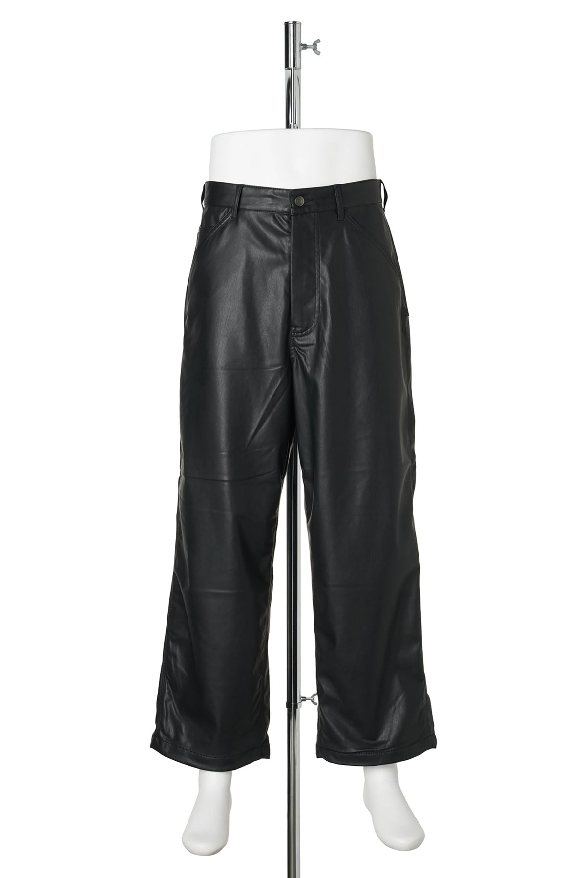 TECH SYNTHETIC SKIN WORK PANTS / BLACK