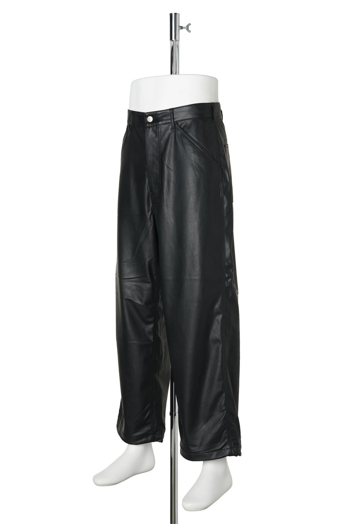 TECH SYNTHETIC SKIN WORK PANTS / BLACK