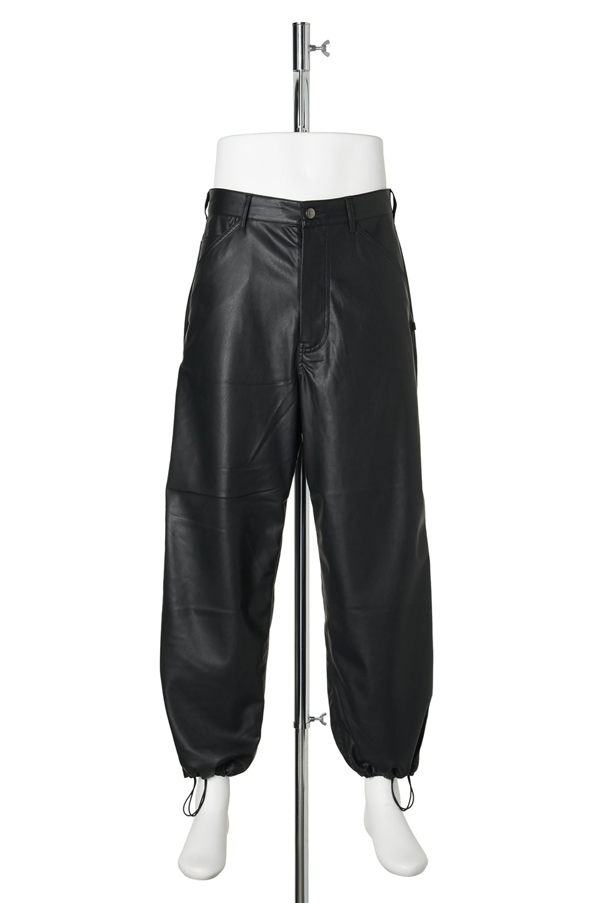 TECH SYNTHETIC SKIN WORK PANTS / BLACK