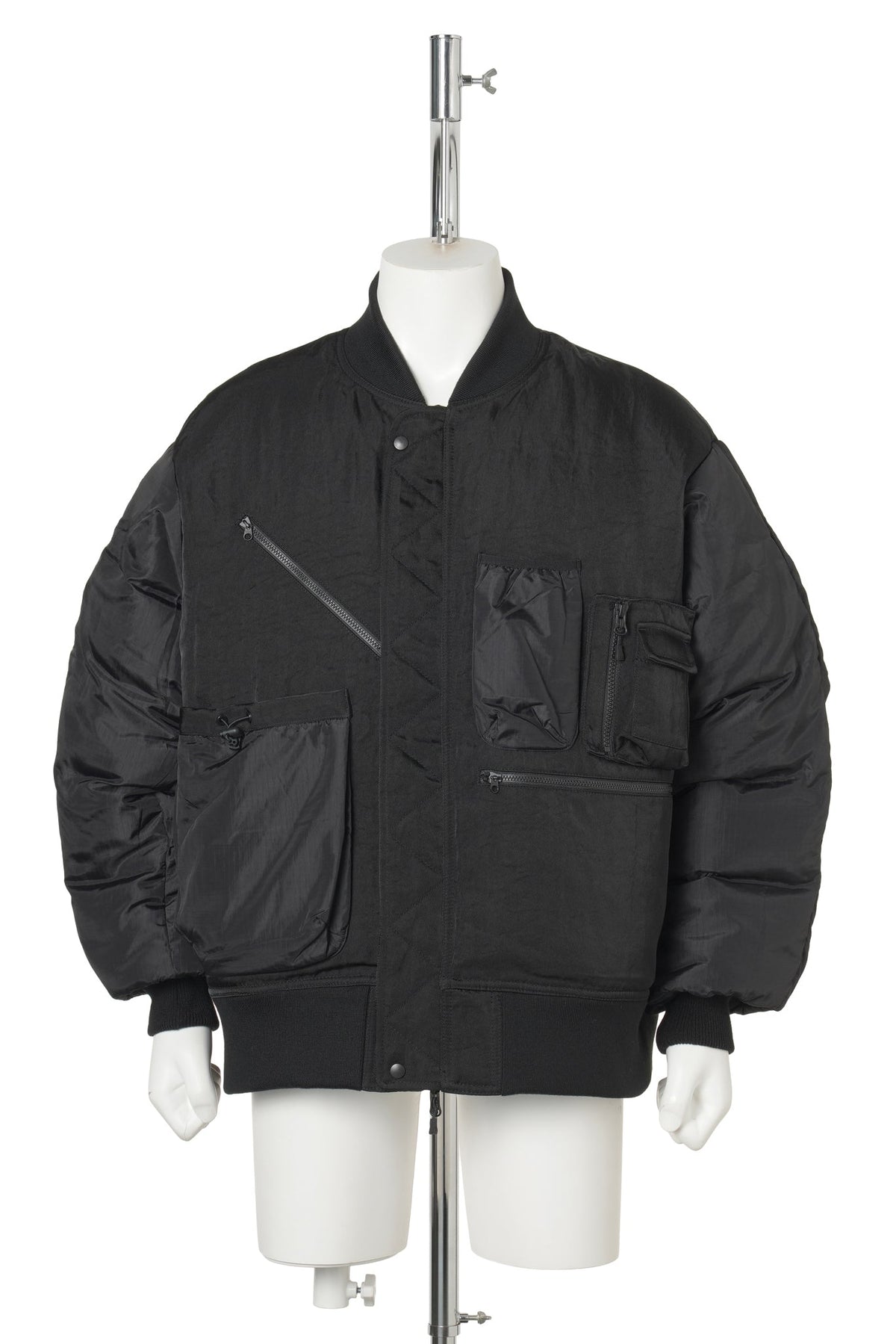 TECH REVERSIBLE MA-1 DOWN JACKET / BLACK x INK BLACK