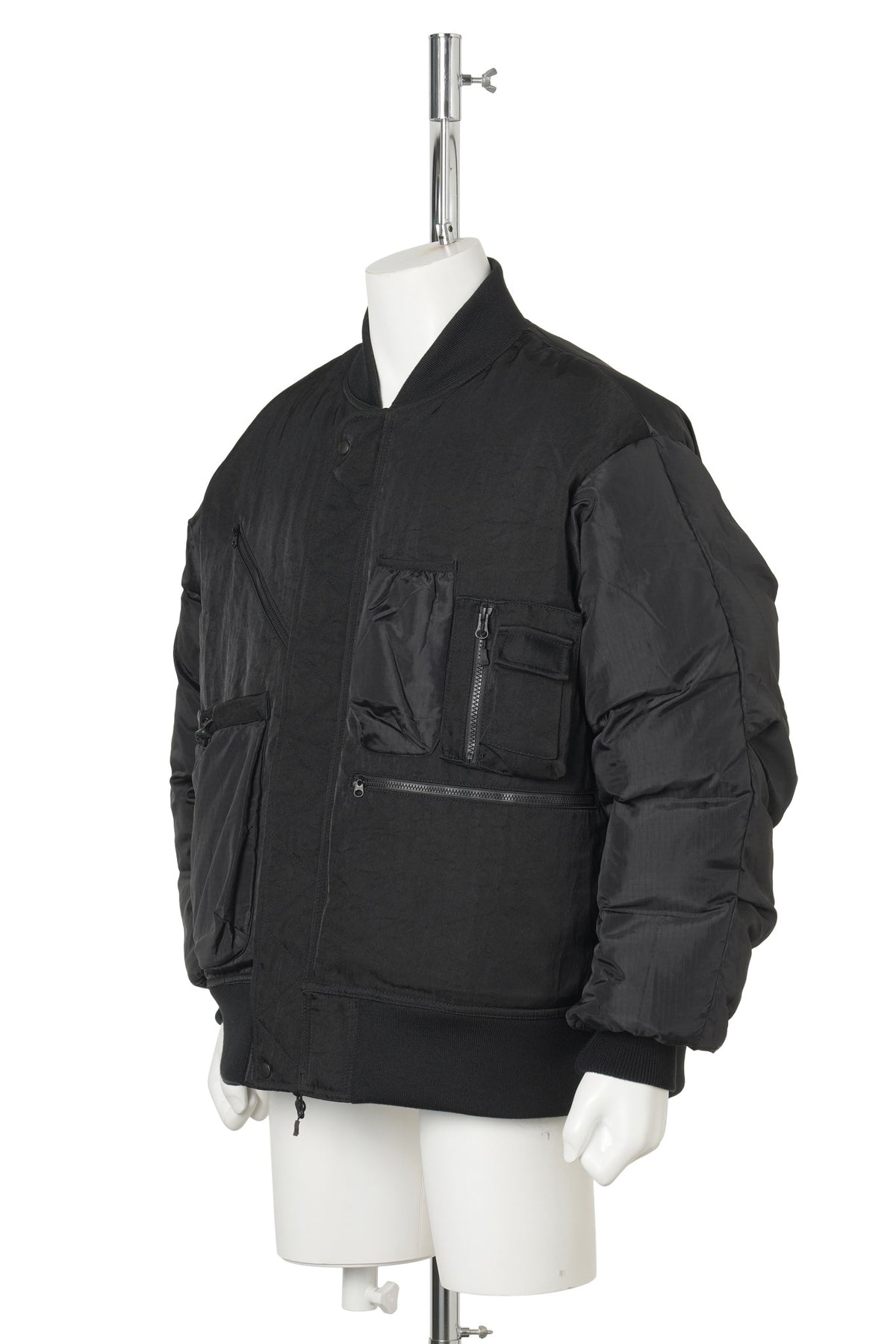 TECH REVERSIBLE MA-1 DOWN JACKET / BLACK x INK BLACK