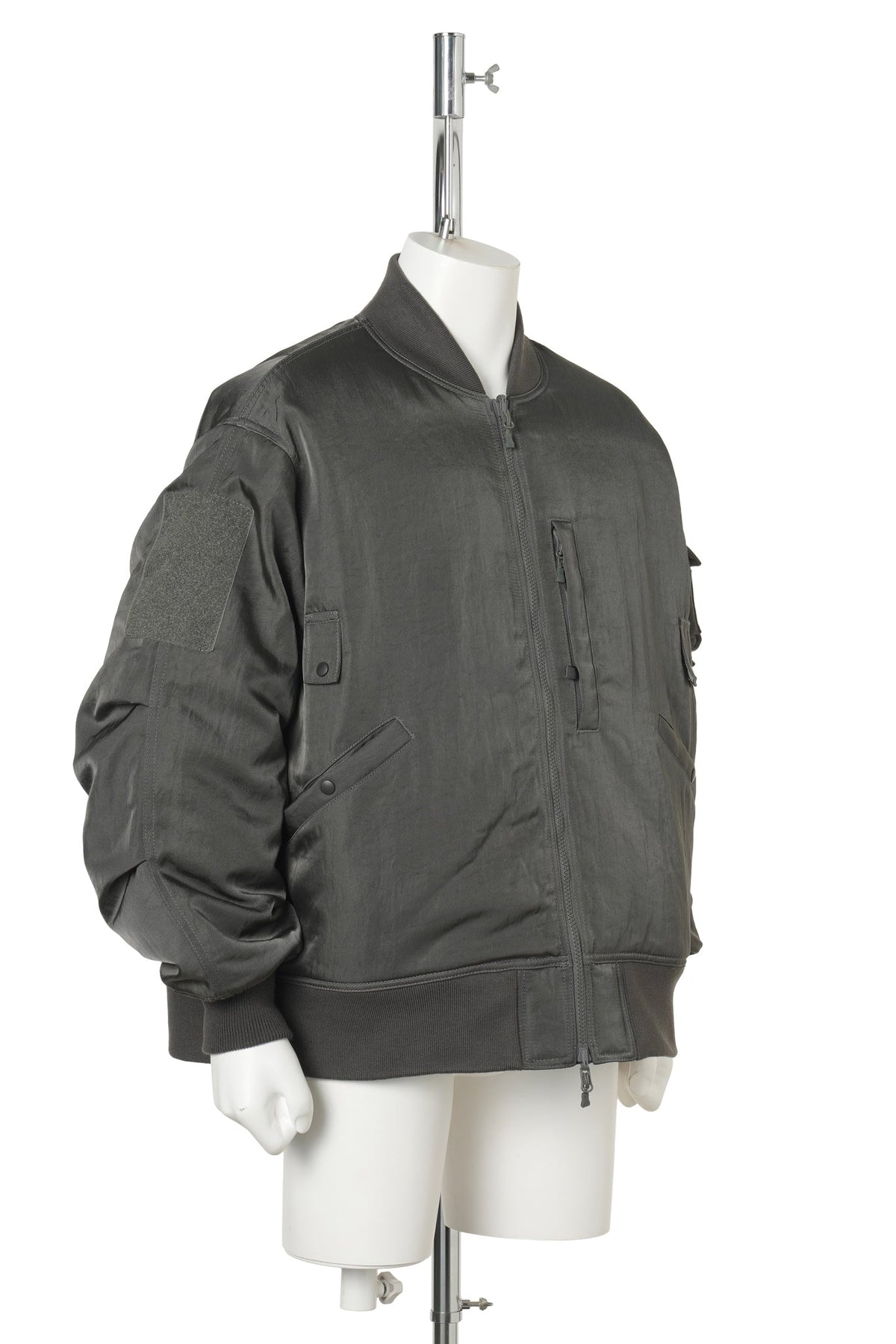 TECH REVERSIBLE MA-1 DOWN JACKET / CHARCOAL x OLIVE