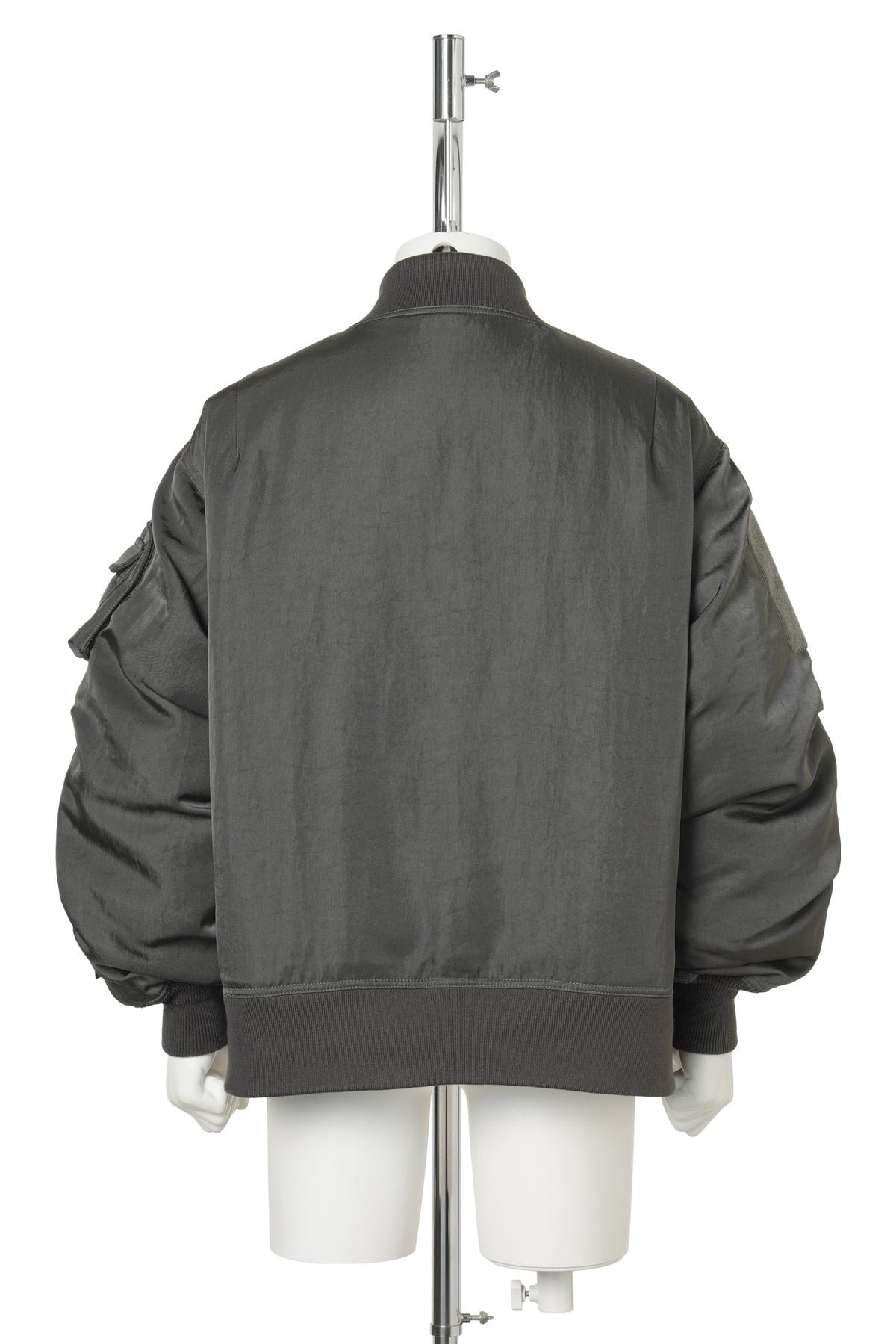 TECH REVERSIBLE MA-1 DOWN JACKET / CHARCOAL x OLIVE