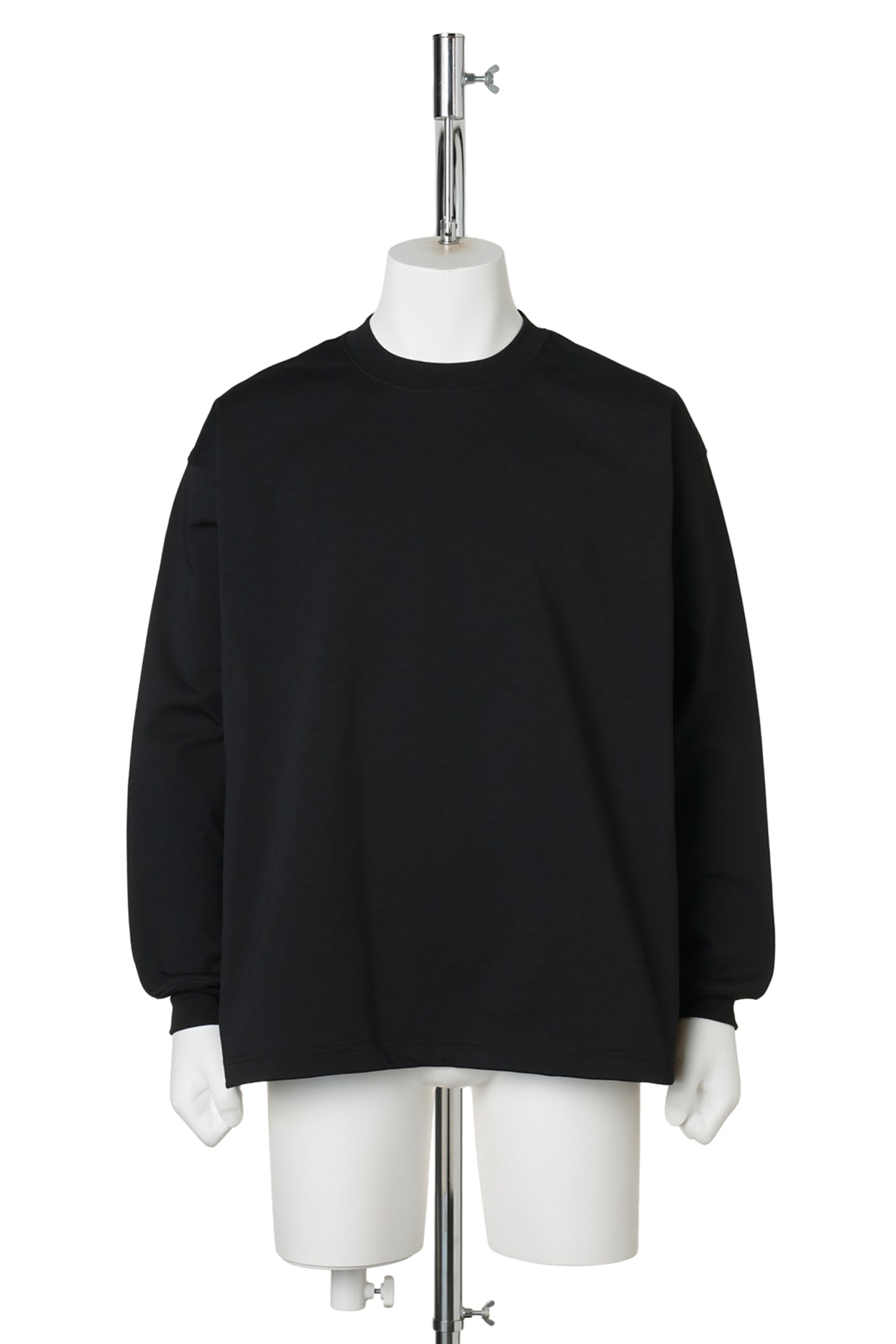 TECH DRAWSTRING TEE L/S / BLACK