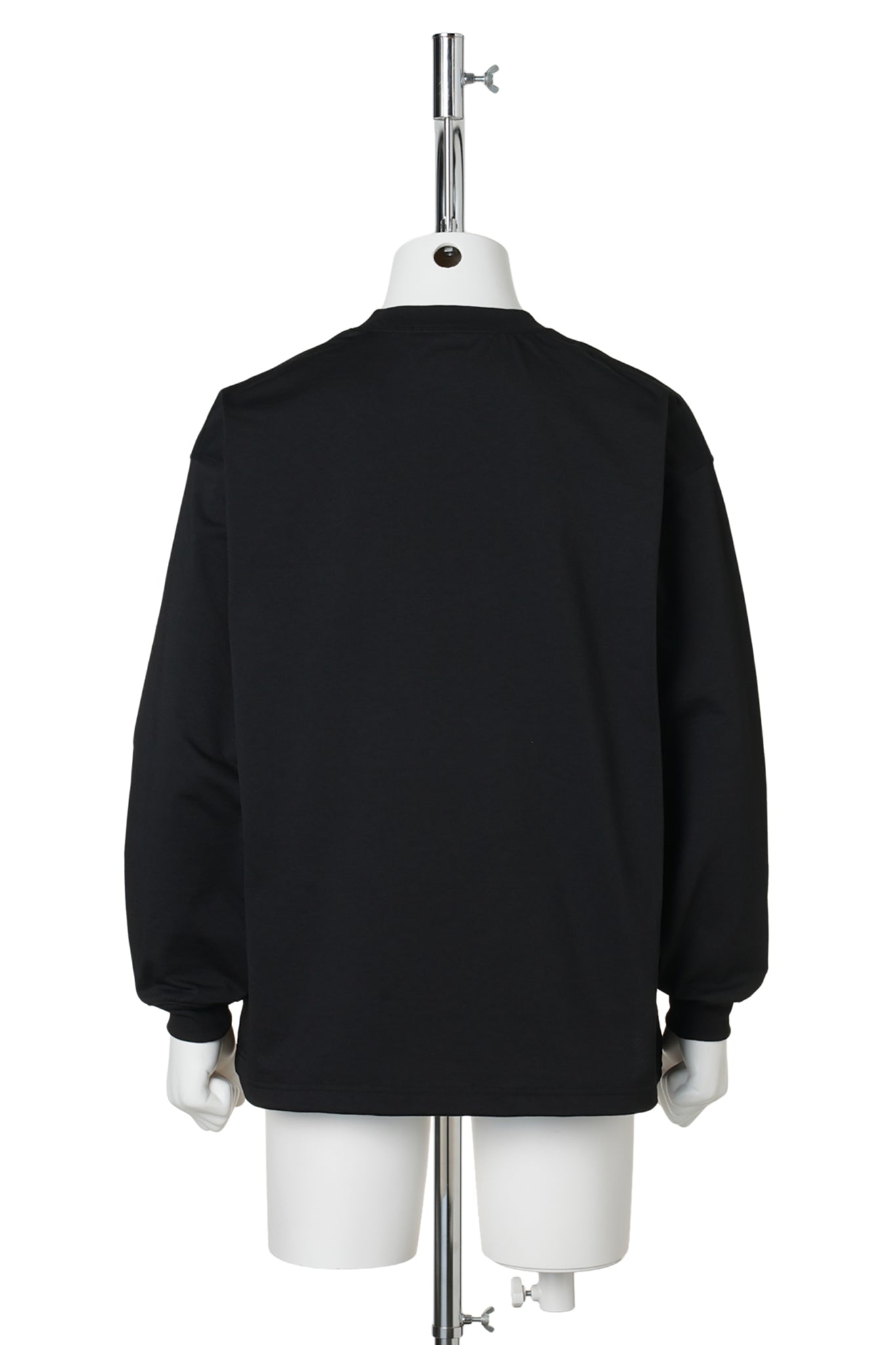 TECH DRAWSTRING TEE L/S / BLACK