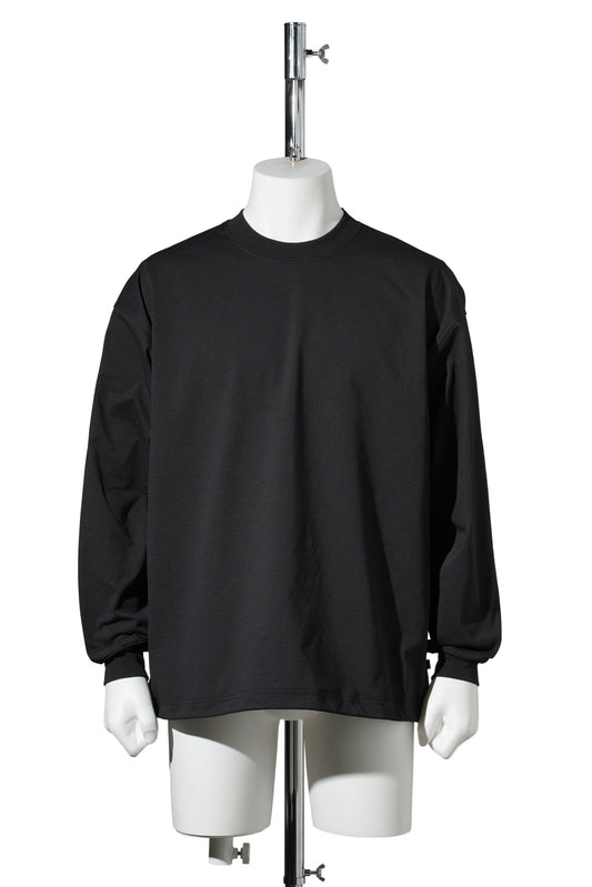 TECH DRAWSTRING L/S TEE / BLACK