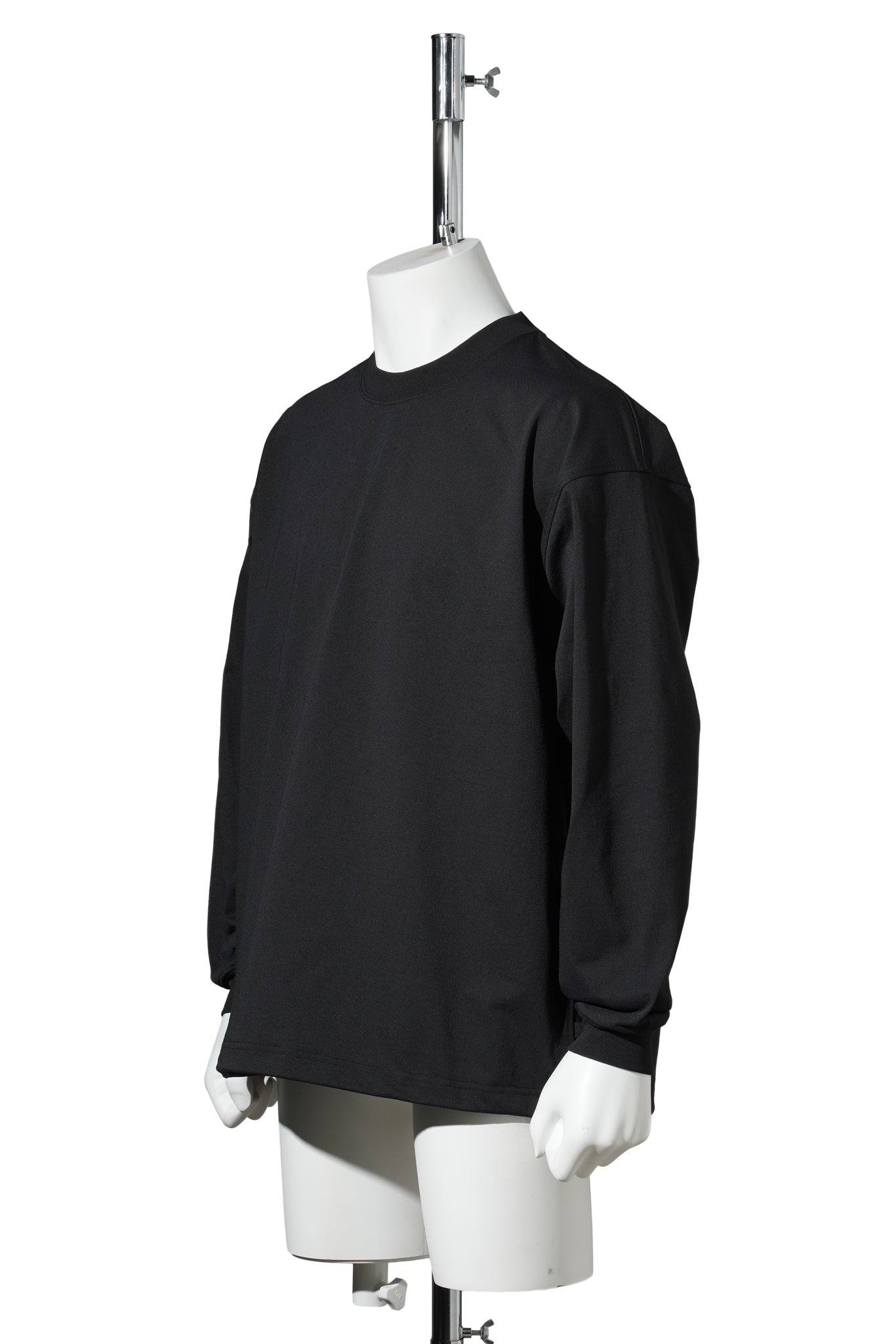 TECH DRAWSTRING L/S TEE / BLACK