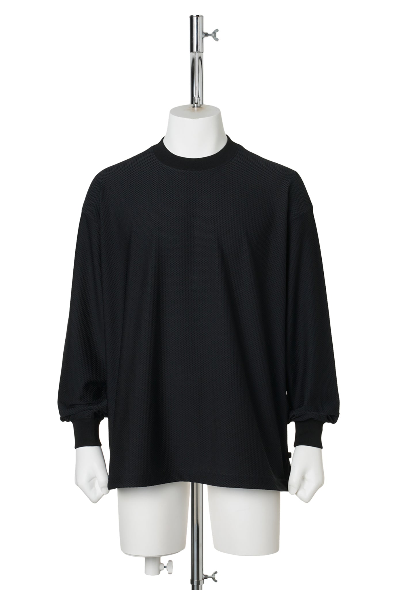 TECH MESH CREW L/S / BLACK