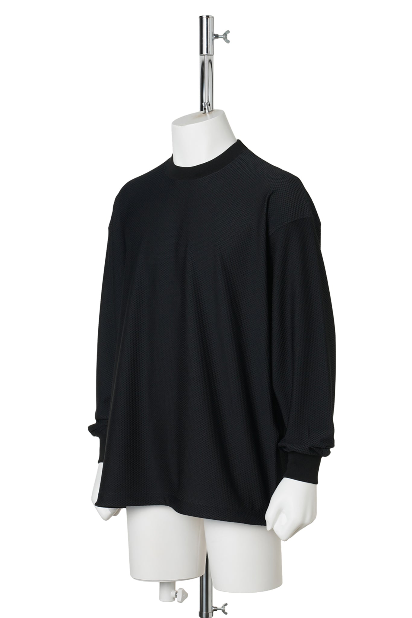 TECH MESH CREW L/S / BLACK