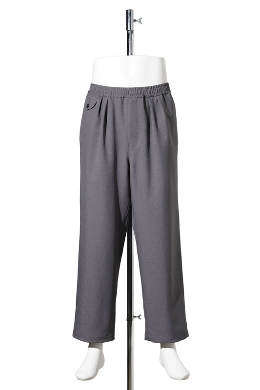 TECH WIDE EASY 2P TROUSERS / CHARCOAL