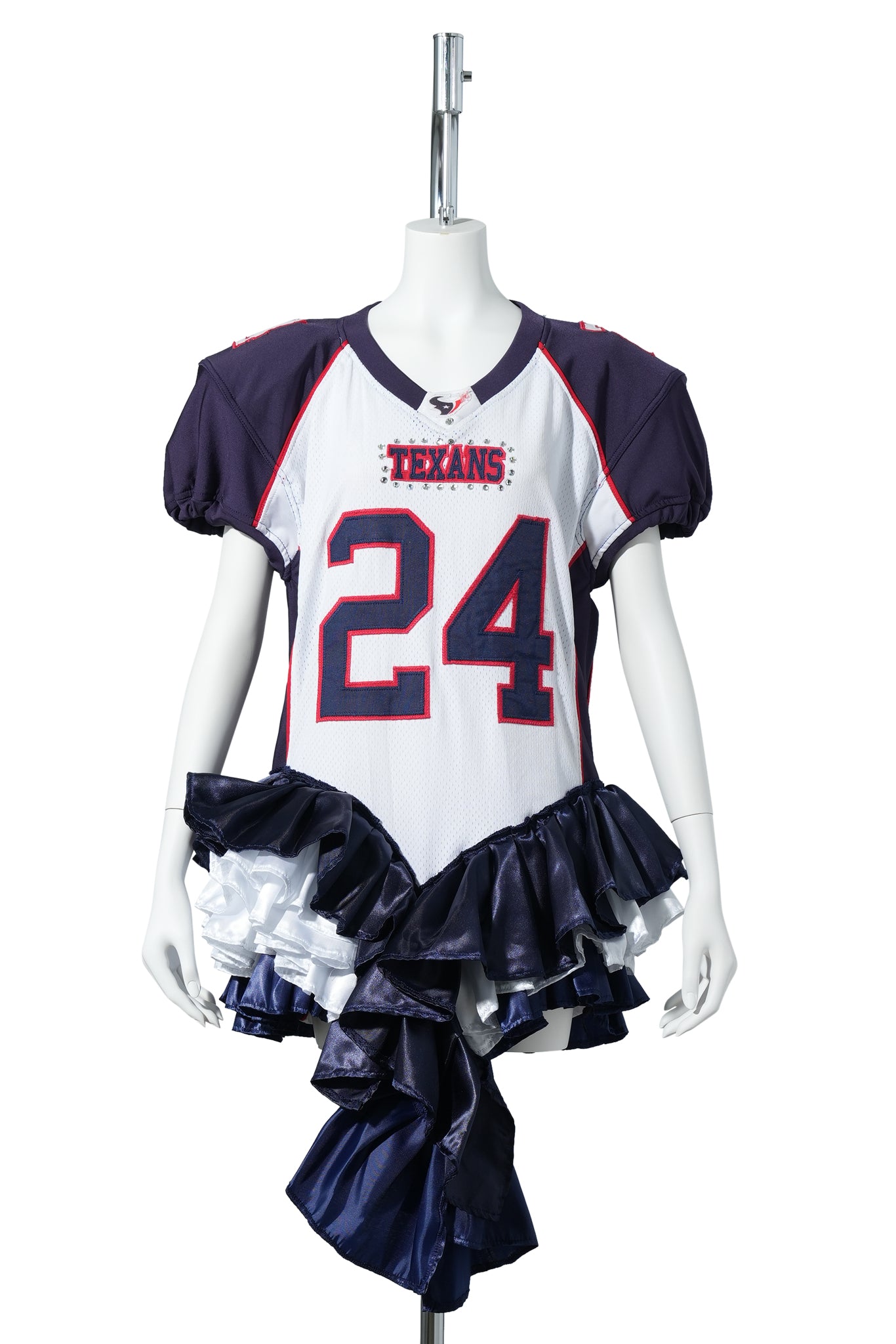 TEXANS 24 DRESS / WHITE x NAVY