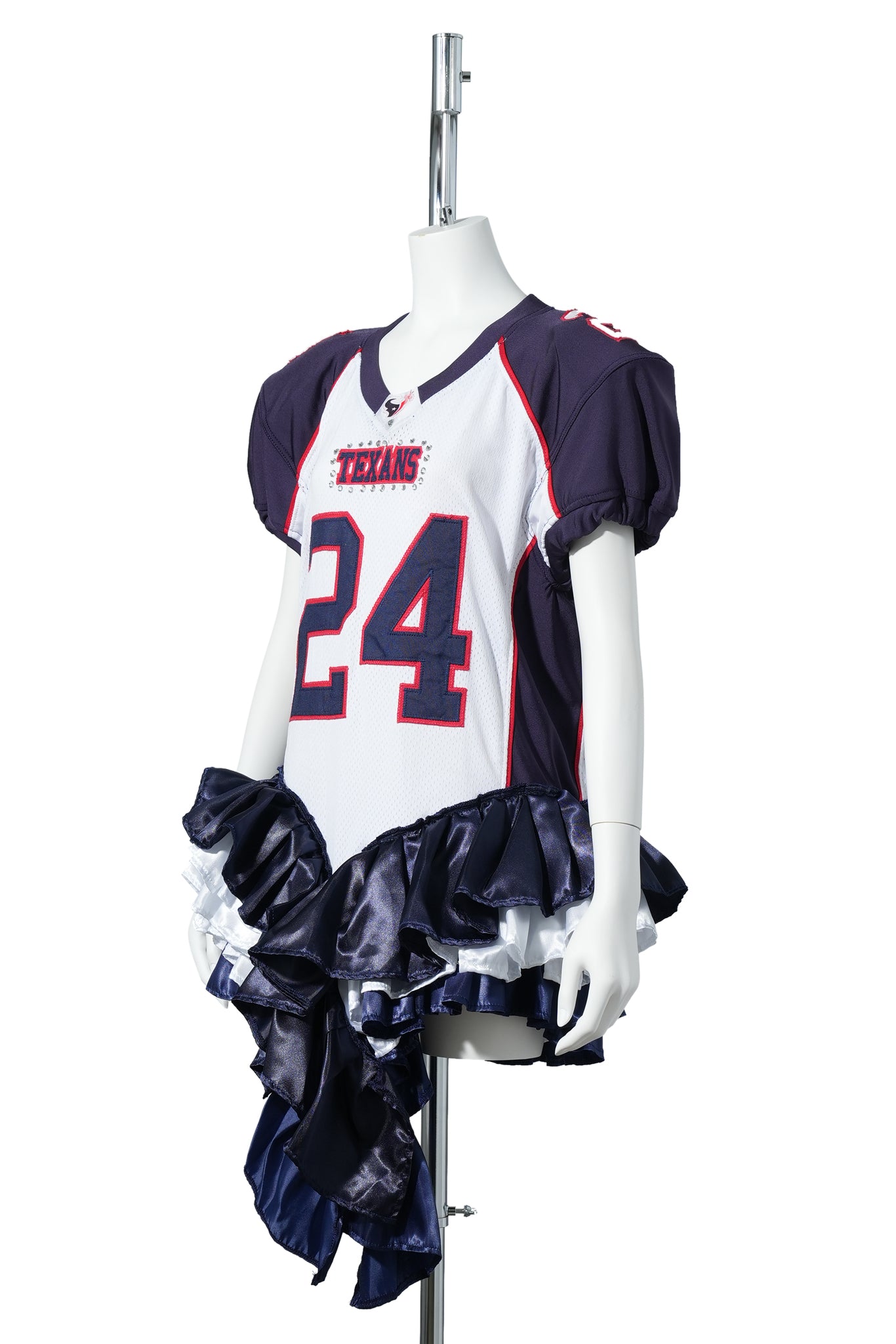 TEXANS 24 DRESS / WHITE x NAVY