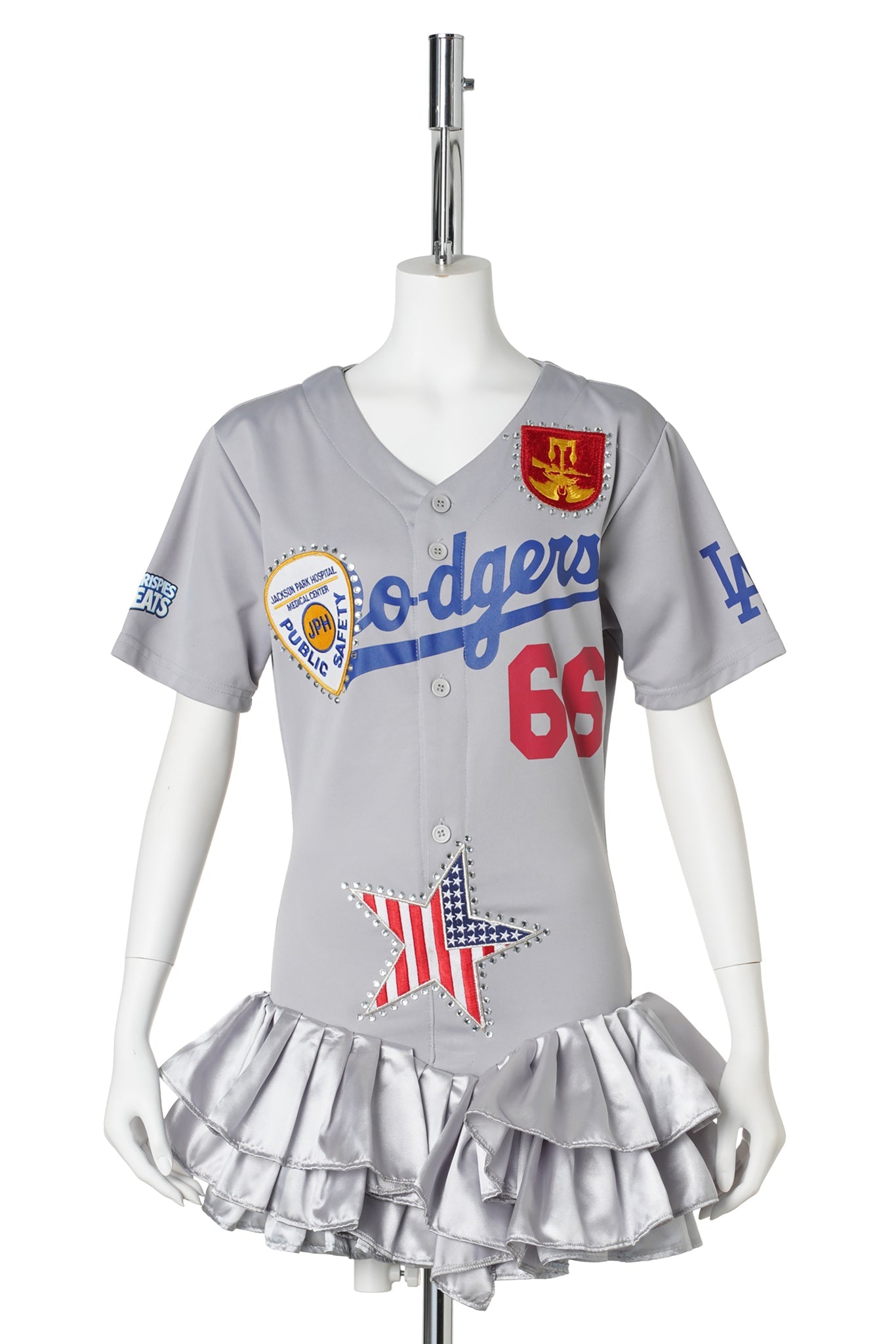 DODGERS MINI DRESS / GREY