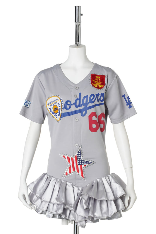 DODGERS MINI DRESS / GREY