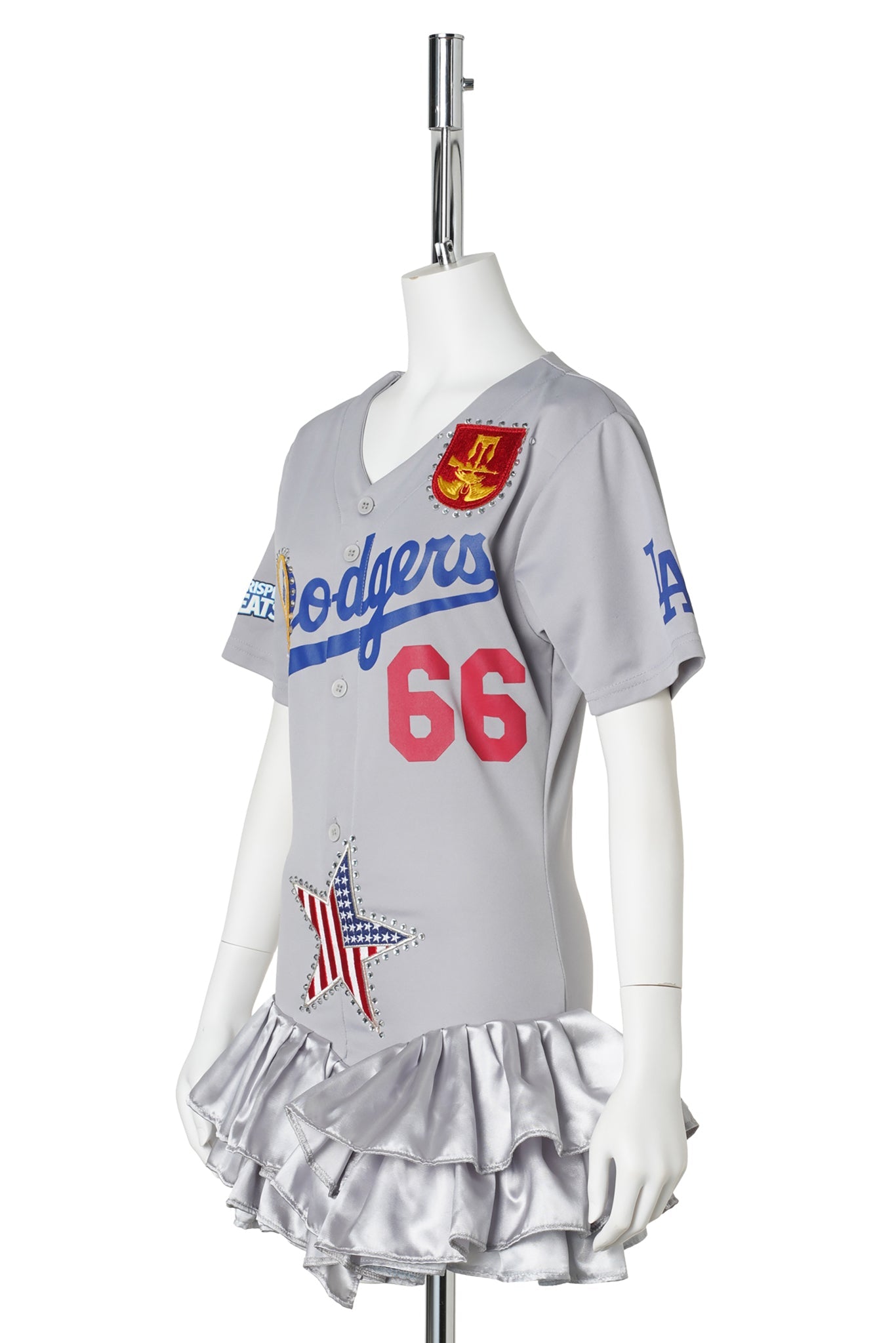 DODGERS MINI DRESS / GREY