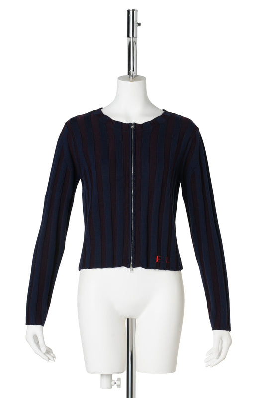 KEYBOARD ZIP CARDIGAN / PORT
