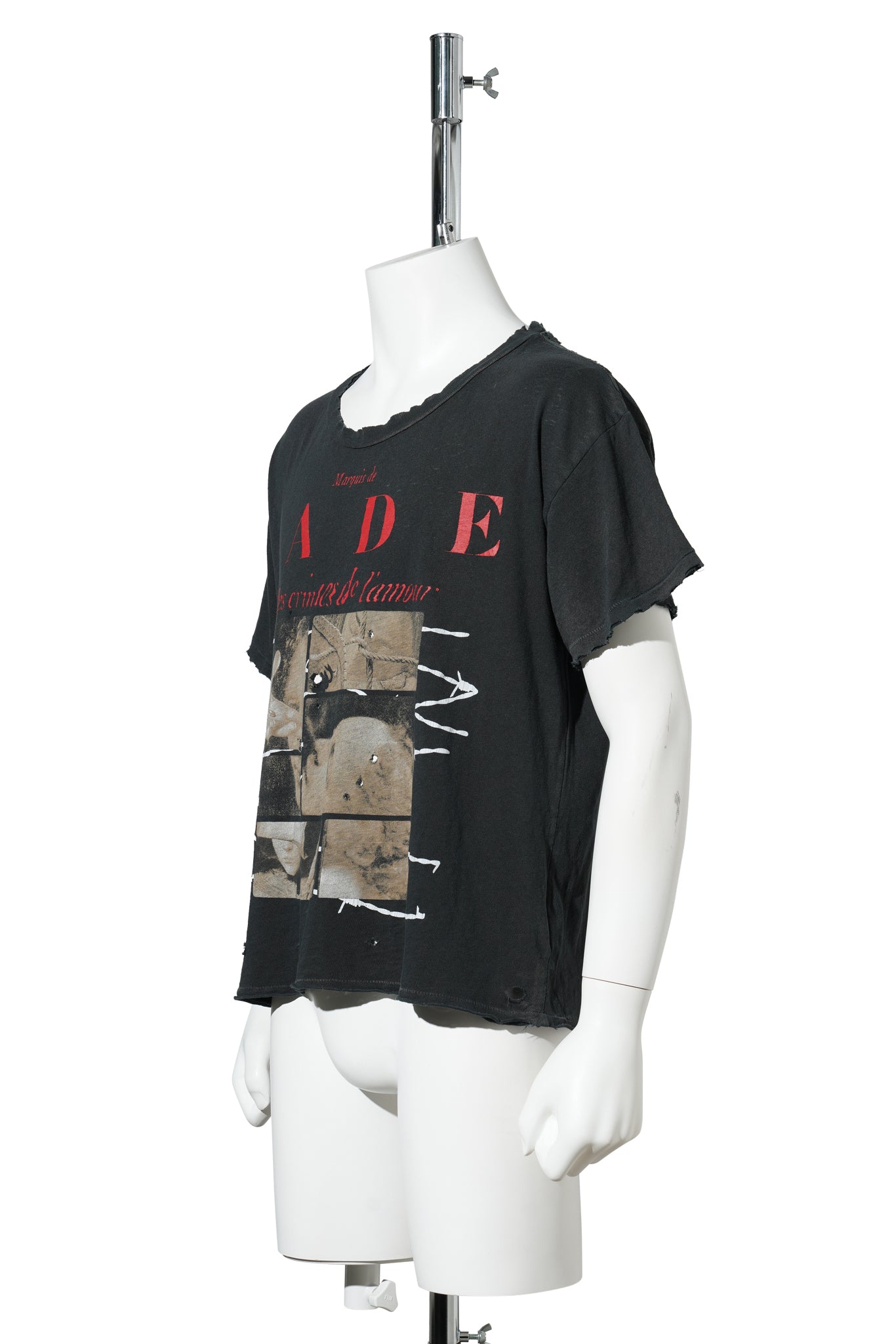 LES CRIMES DE L'AMOUR T-SHIRT / THRASHED BLACK