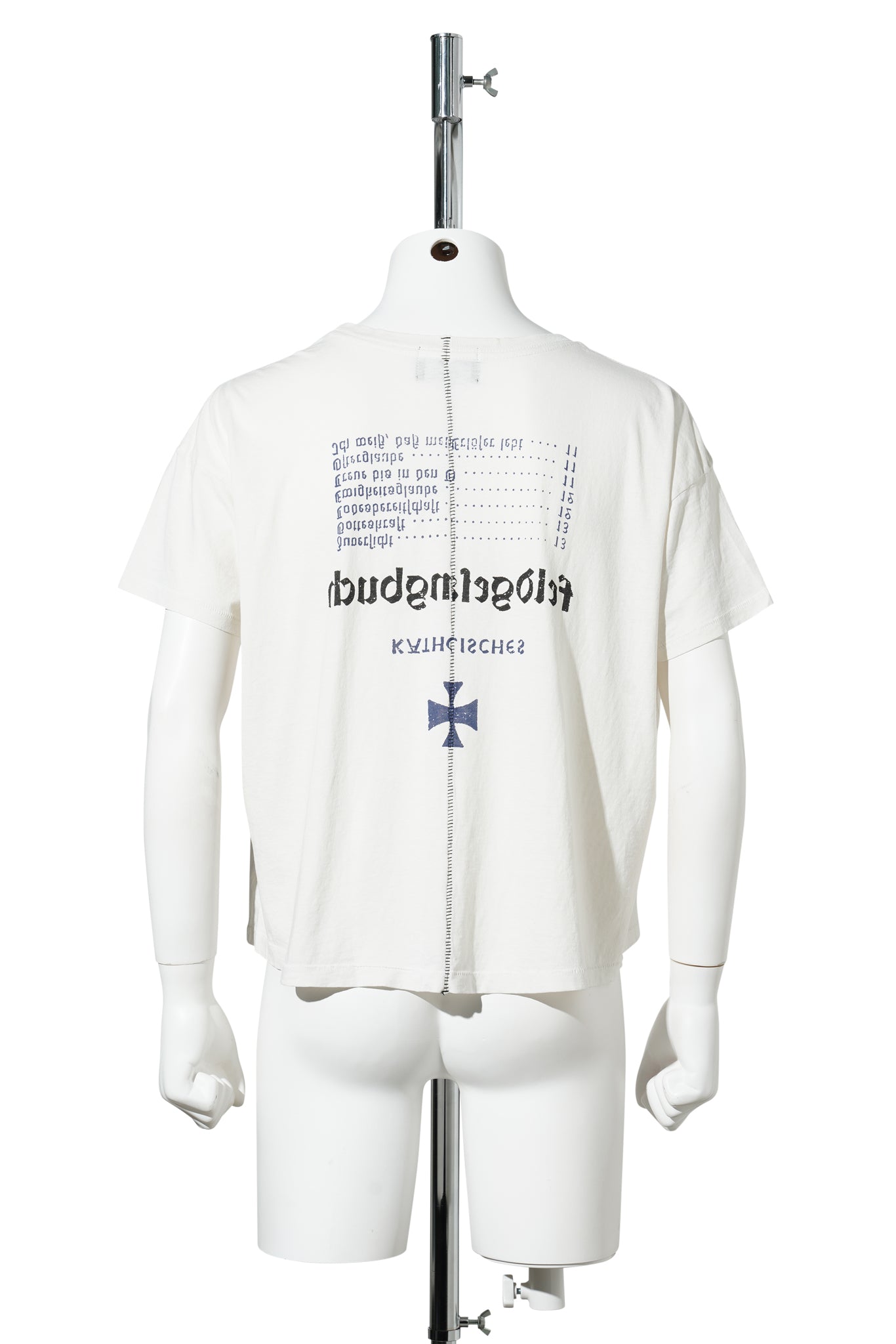 KATHOLISCHES TOOTHBRUSH T-SHIRT / FADED WHITE