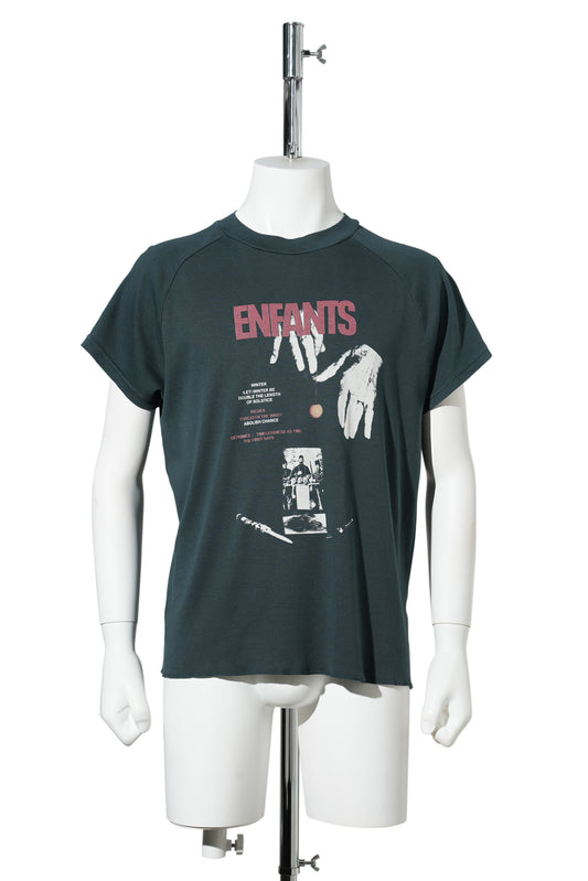 DOUBLE THE LENGTH OF SOLSTICE RAGLAN T-SHIRT / FADED GREEN