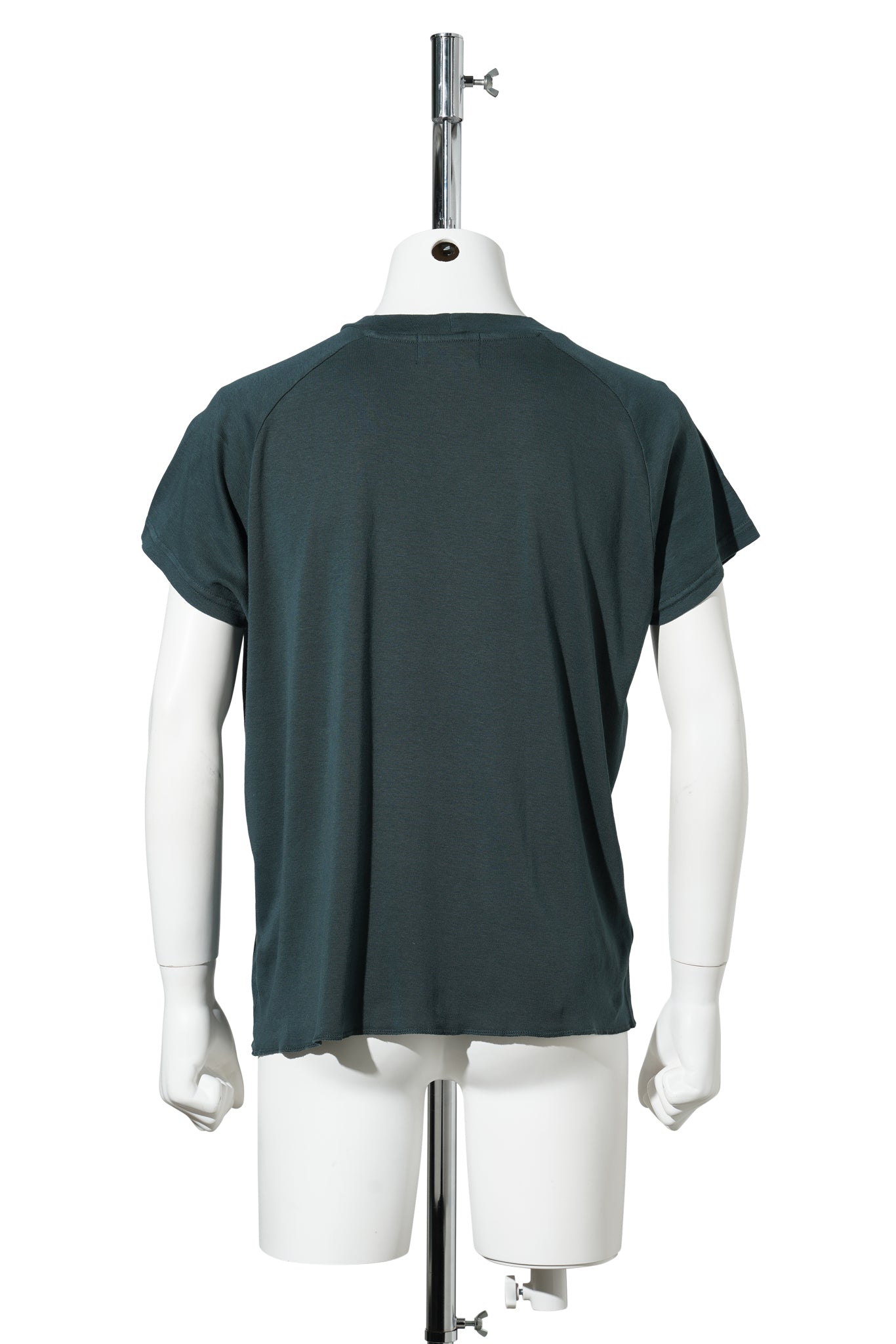 DOUBLE THE LENGTH OF SOLSTICE RAGLAN T-SHIRT / FADED GREEN