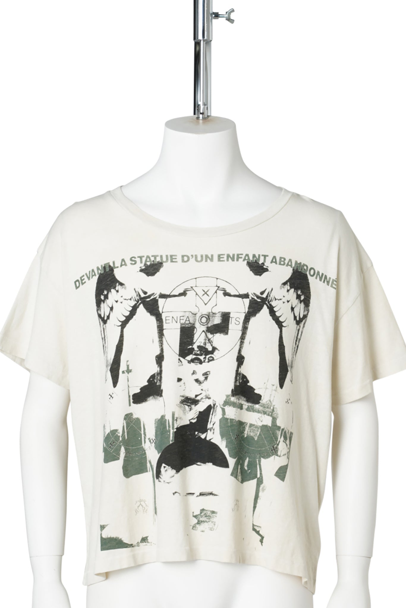 NUN KICKS BABY T-SHIRT / DIRTY WHITE