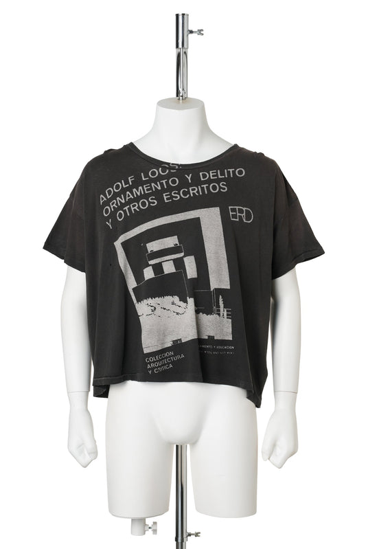 ADOLF LOOS T-SHIRT / WASHED BLACK