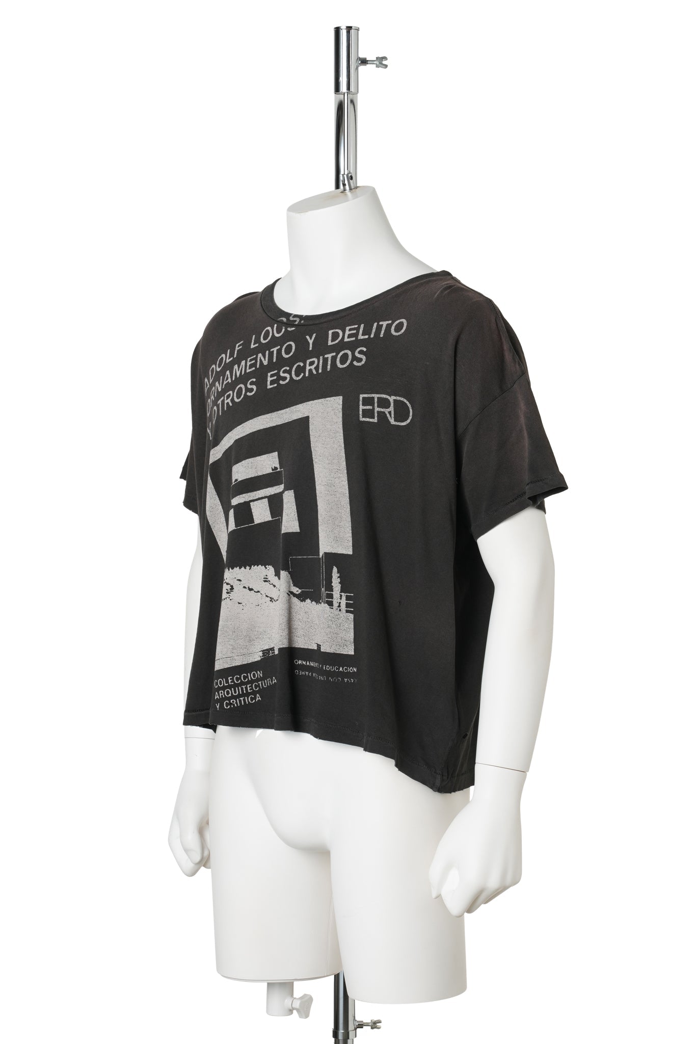 ADOLF LOOS T-SHIRT / WASHED BLACK