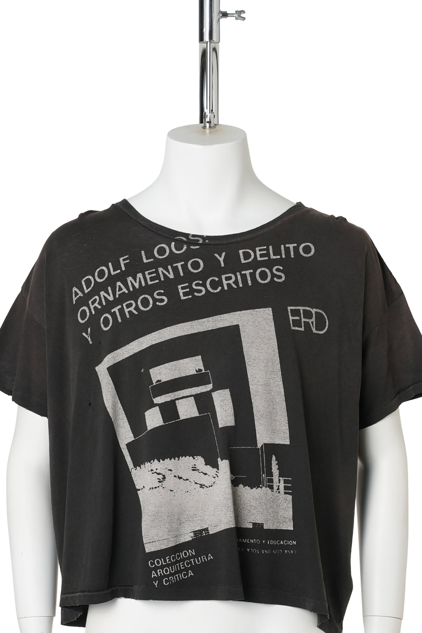 ADOLF LOOS T-SHIRT / WASHED BLACK