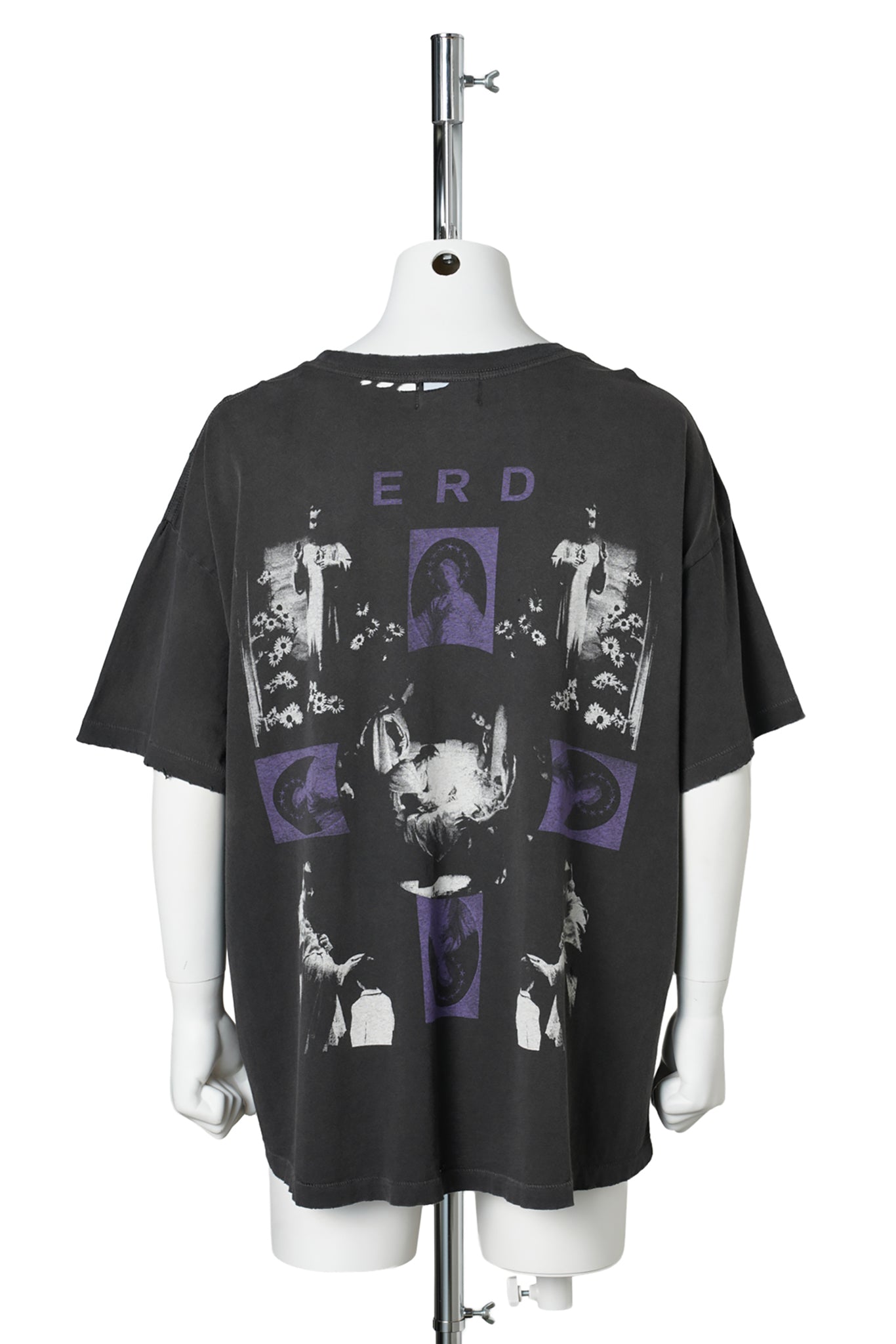 HOLLYWOOD COURONNE T-SHIRT / WASHED BLACK