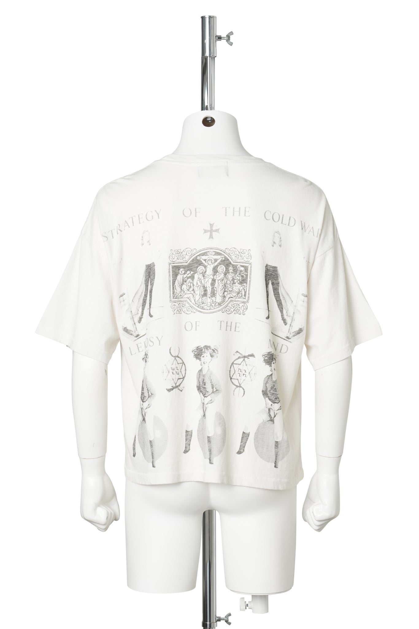 PHILOSOPHY OF IMPERIALISM T-SHIRT / FADED WHITE
