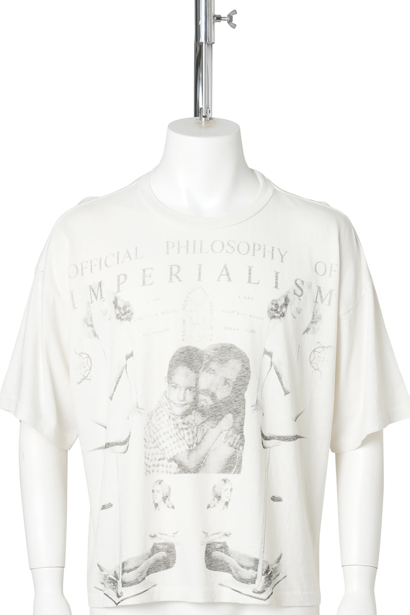 PHILOSOPHY OF IMPERIALISM T-SHIRT / FADED WHITE