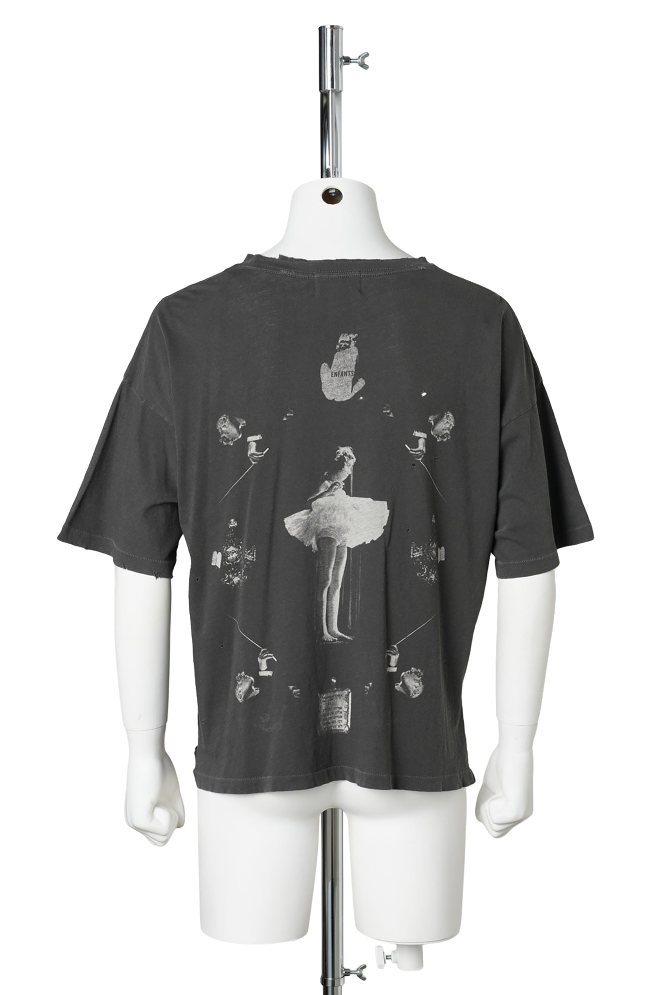 BED OF NAILS T-SHIRT / WASHED BLACK