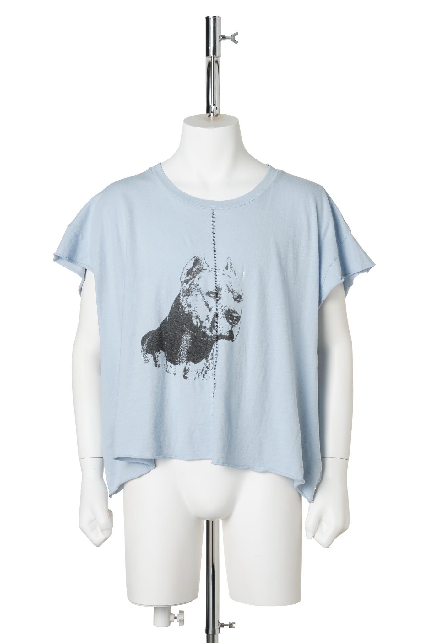 NA PITBULL CUT-OFF T-SHIRT / LIGHT BLUE