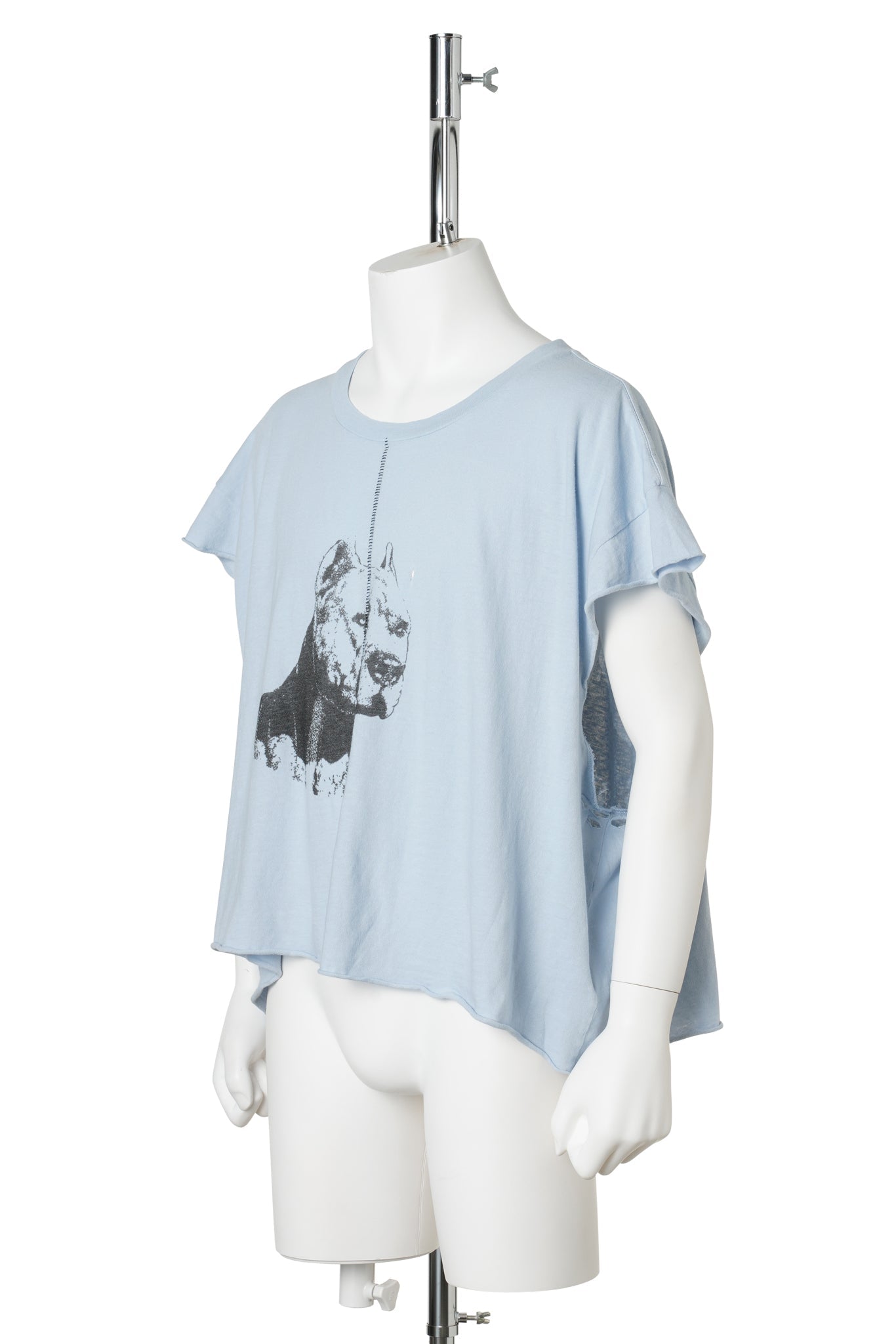 NA PITBULL CUT-OFF T-SHIRT / LIGHT BLUE