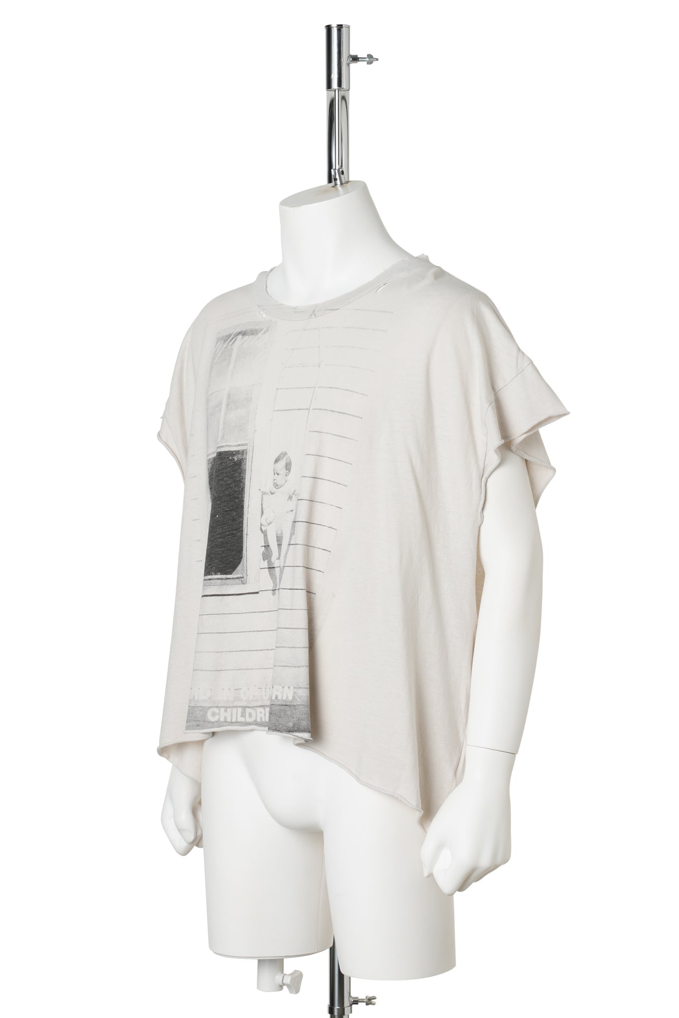GARDEN OF UNBORN CHILDREN CUT-OFF T-SHIRT / DIRTY WHITE
