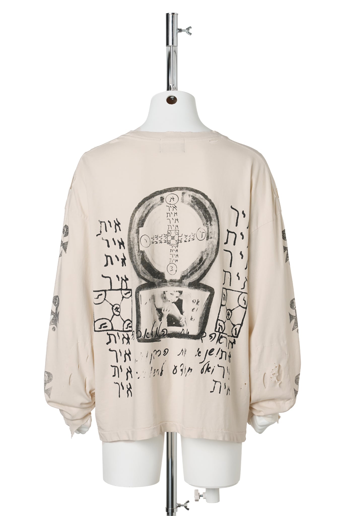 DÉRANGEMENT À X LS T-SHIRT / FADED WHITE