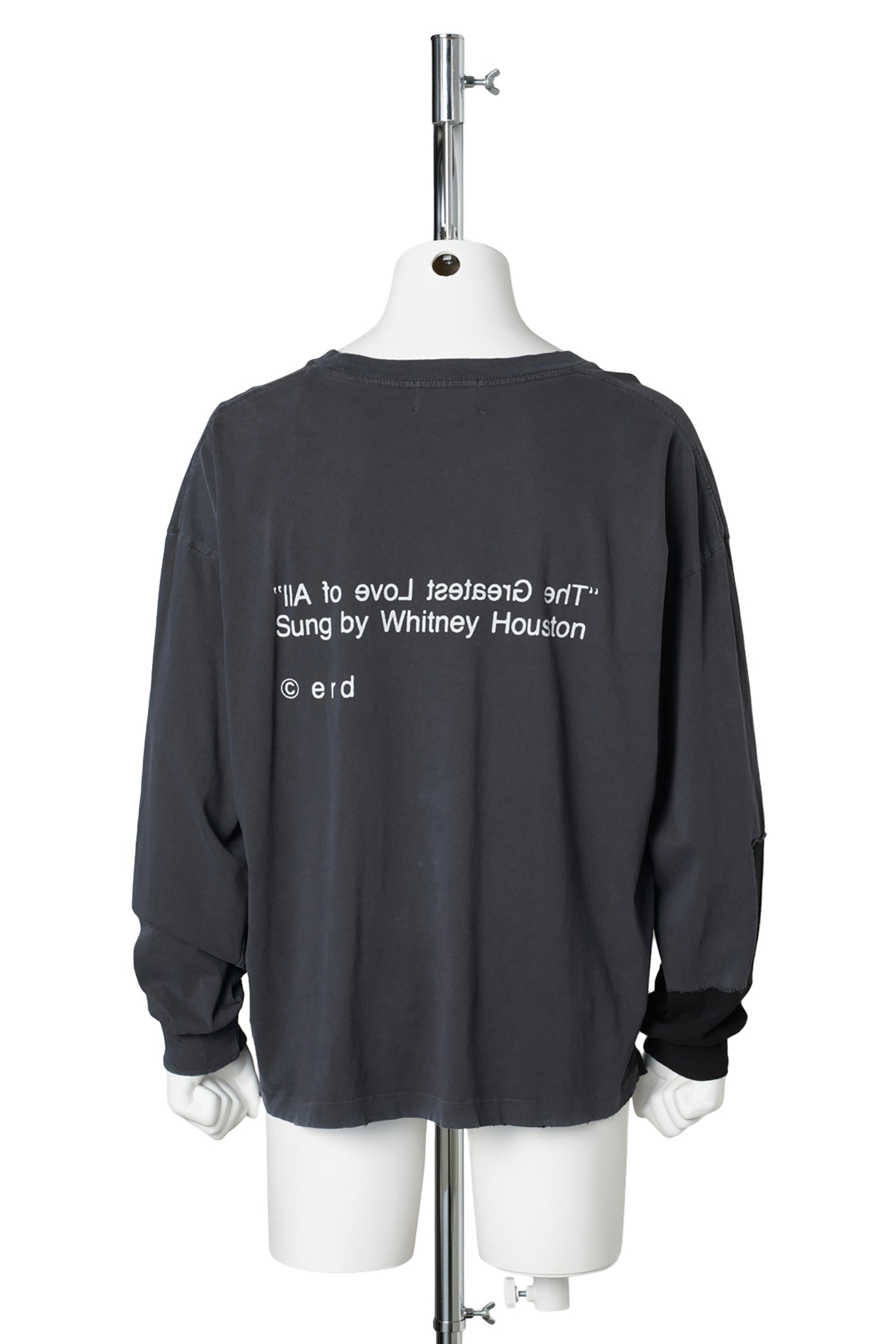 THE GREATEST LOVE OF ALL LS T-SHIRT THRASHED / BLACK