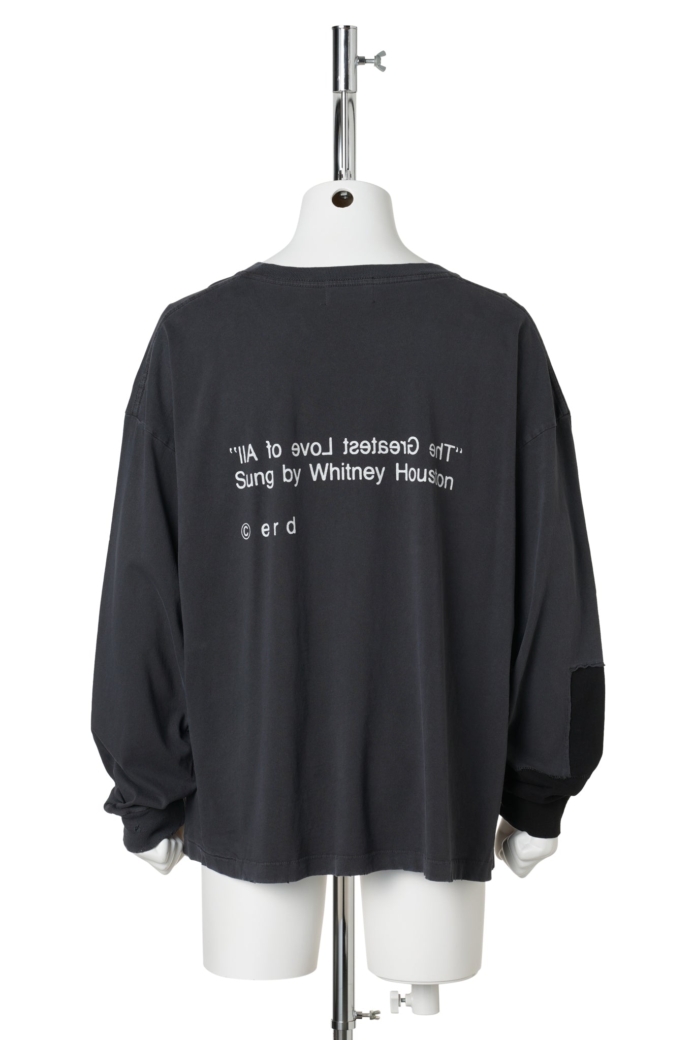 THE GREATEST LOVE OF ALL LS T-SHIRT / THRASHED BLACK