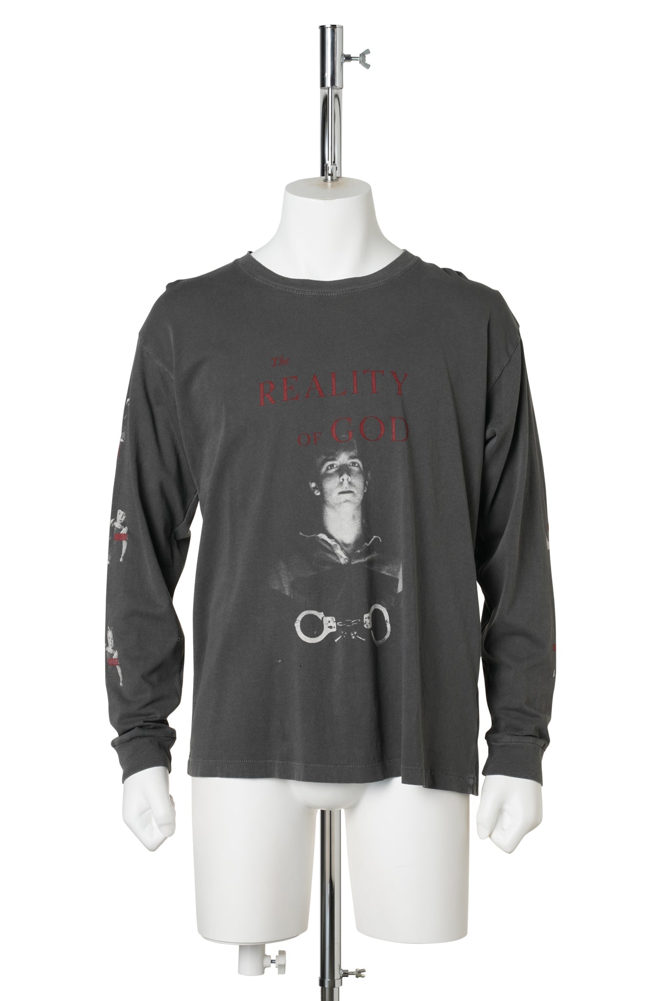 THE REALITY OF OF GOD LS T-SHIRT / WASHED BLACK