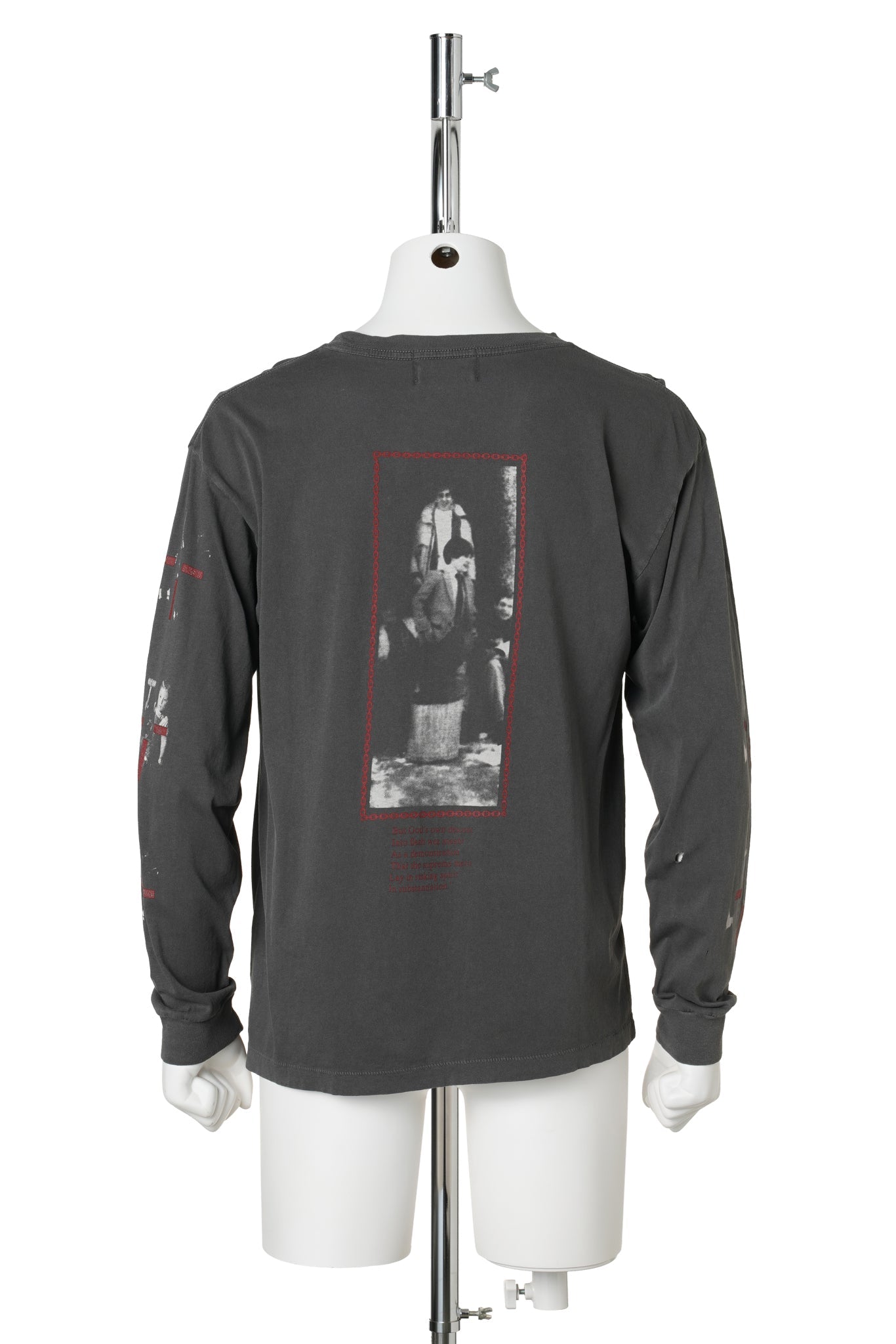 THE REALITY OF OF GOD LS T-SHIRT / WASHED BLACK