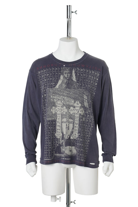 HOLLYWOOD COURONNNE LS T-SHIRT / ANTIQUE PURPLE